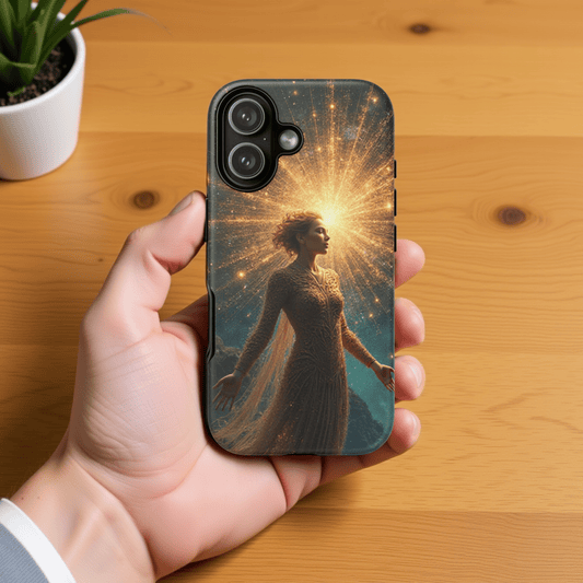Printify Phone Case Celestial Phone Case: Cosmic Stars, Spiritual Vibes, Gift for Her, Unique Accessories, Magical Design, Protective Cover