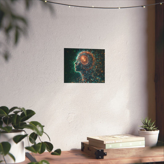 Printify Poster 10" x 8" / Matte Cosmic Dream Matte Poster | Spiritual Art Print, Mindfulness Wall Decor, Inspirational Home Decor, Gift for Dreamers