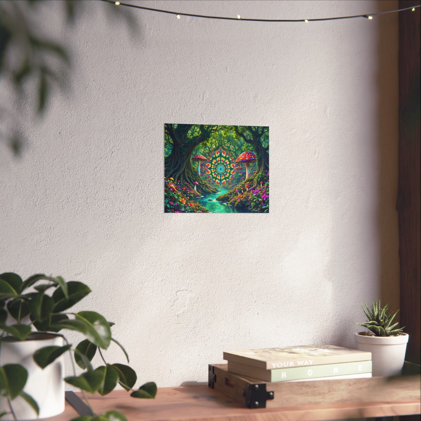Printify Poster 10" x 8" / Matte Enchanting Forest Matte Horizontal Posters, Bohemian Wall Art, Nature Decor, Psychedelic Prints, Hippie Home Decor, Gift for Nature [...]