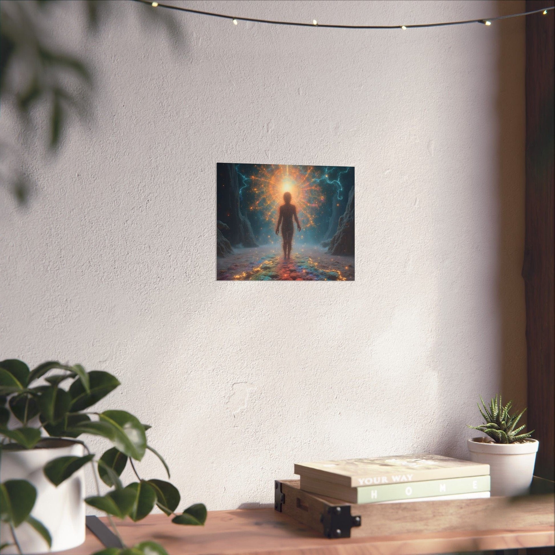 Printify Poster 10" x 8" / Matte Mystical Art Posters, Inspirational Wall Decor, Serenity Art Print, Cosmic Vibes Artwork, Unique Gift for Home