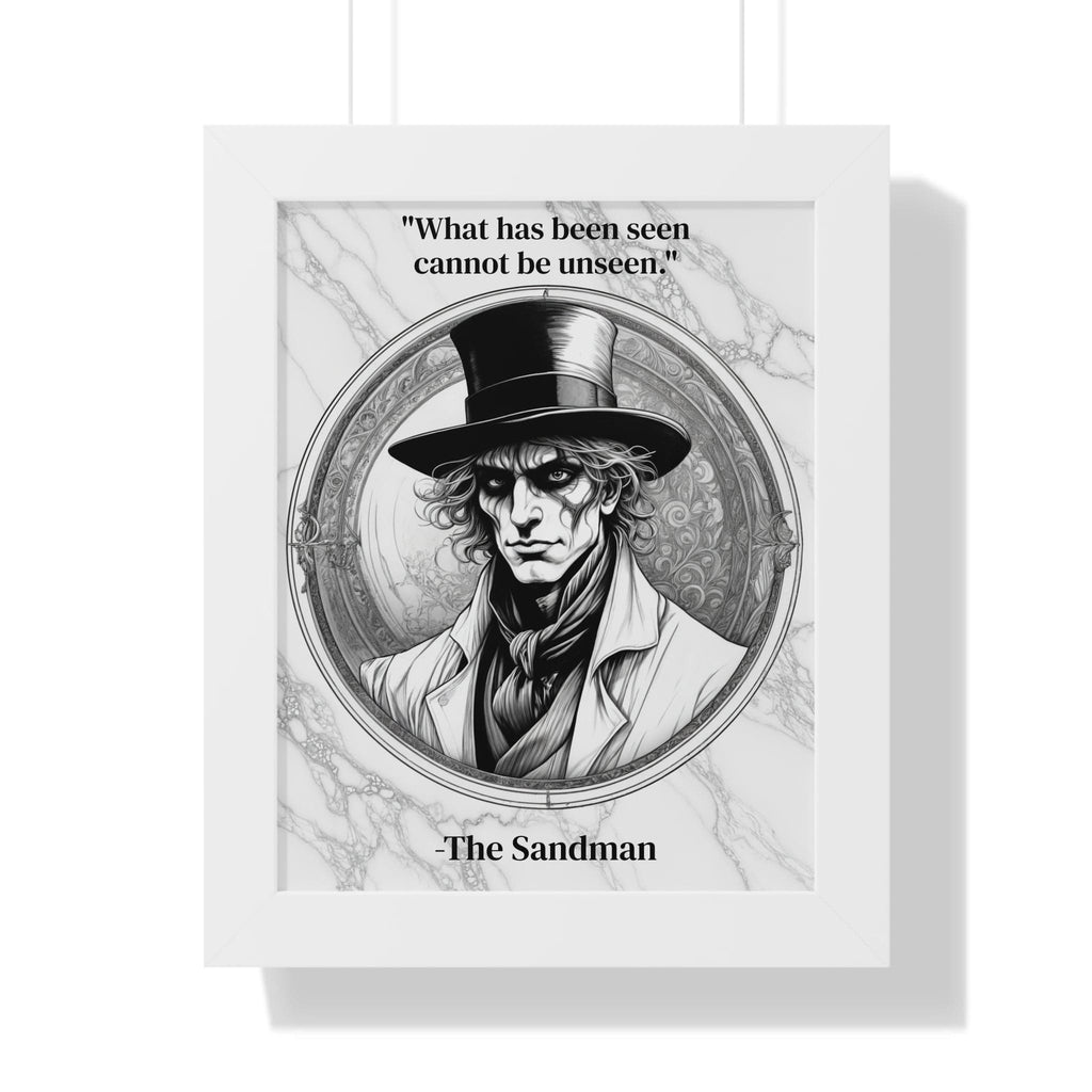Printify Poster 11" x 14" / White The Sandman Inspirational Quote Fantasy Decor Framed Wall Art for Home Office Gift - Ideal Dreamscape Quote Print for Mythology Enthusiasts