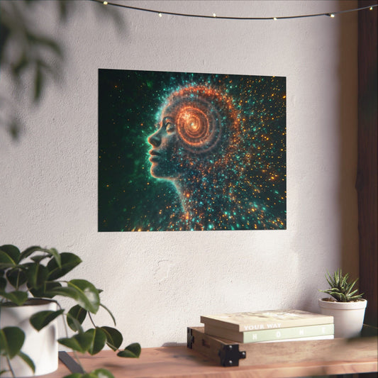 Printify Poster 20″ x 16″ / Matte Cosmic Dream Matte Poster | Spiritual Art Print, Mindfulness Wall Decor, Inspirational Home Decor, Gift for Dreamers