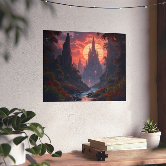 Printify Poster 20″ x 16″ / Matte Enchanting Matte Horizontal Posters, Fantasy Wall Art, Landscape Decor, Home Aesthetic, Gift for Nature Lovers