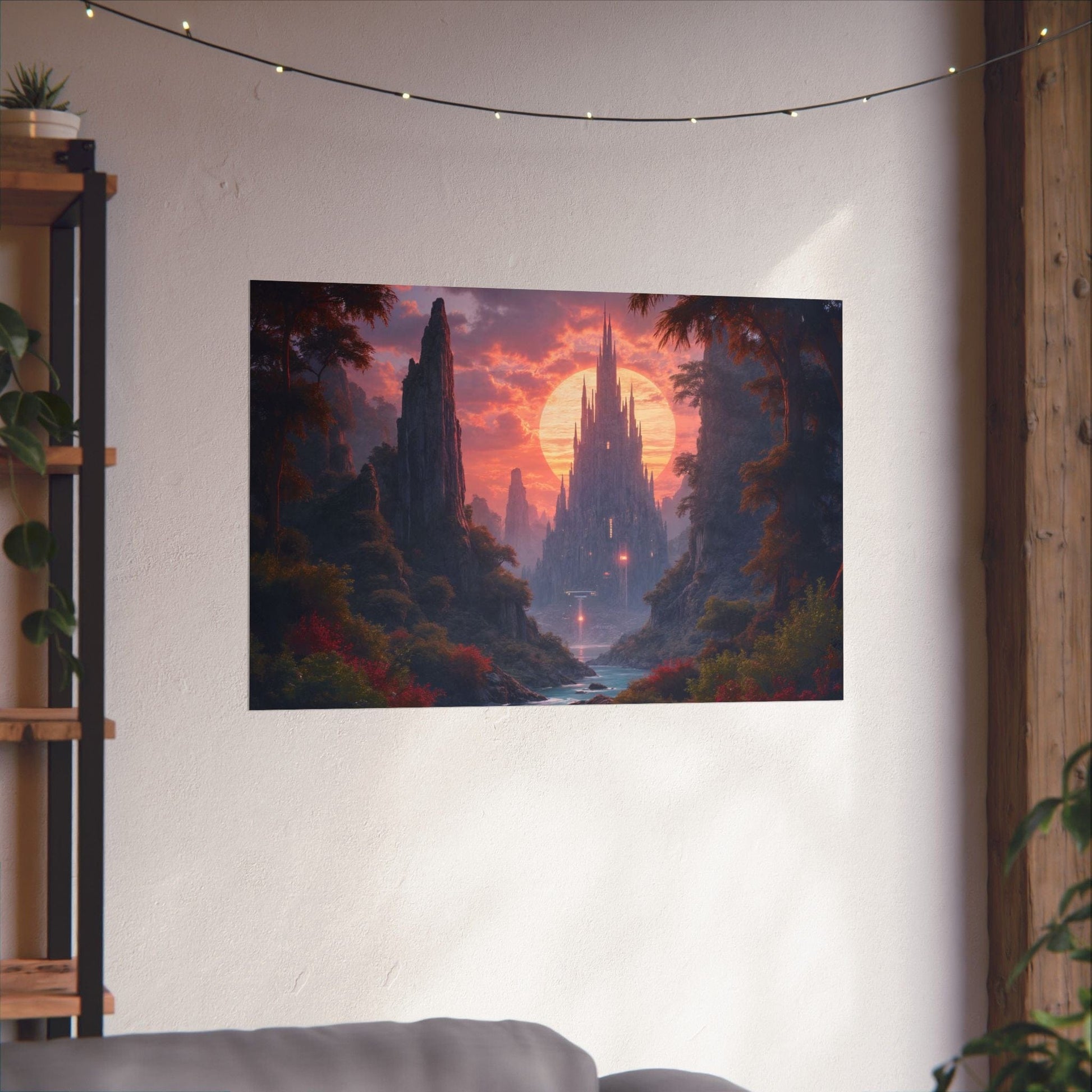 Printify Poster 36″ x 24″ / Matte Enchanting Matte Horizontal Posters, Fantasy Wall Art, Landscape Decor, Home Aesthetic, Gift for Nature Lovers