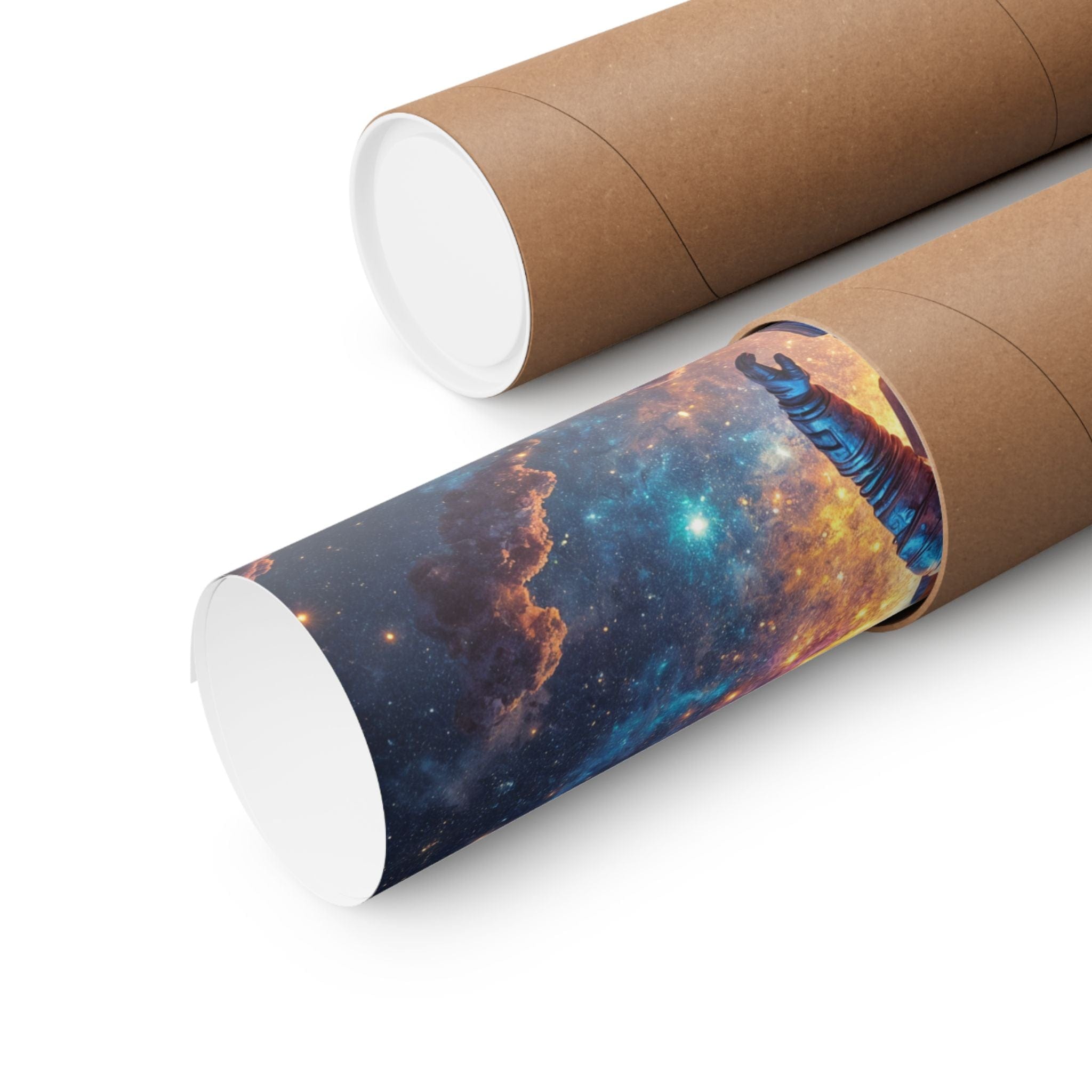 Printify Poster Cosmic Astronaut Poster, Space Wall Art, Bedroom Decor, Home Office Artwork, Unique Astronaut Gift