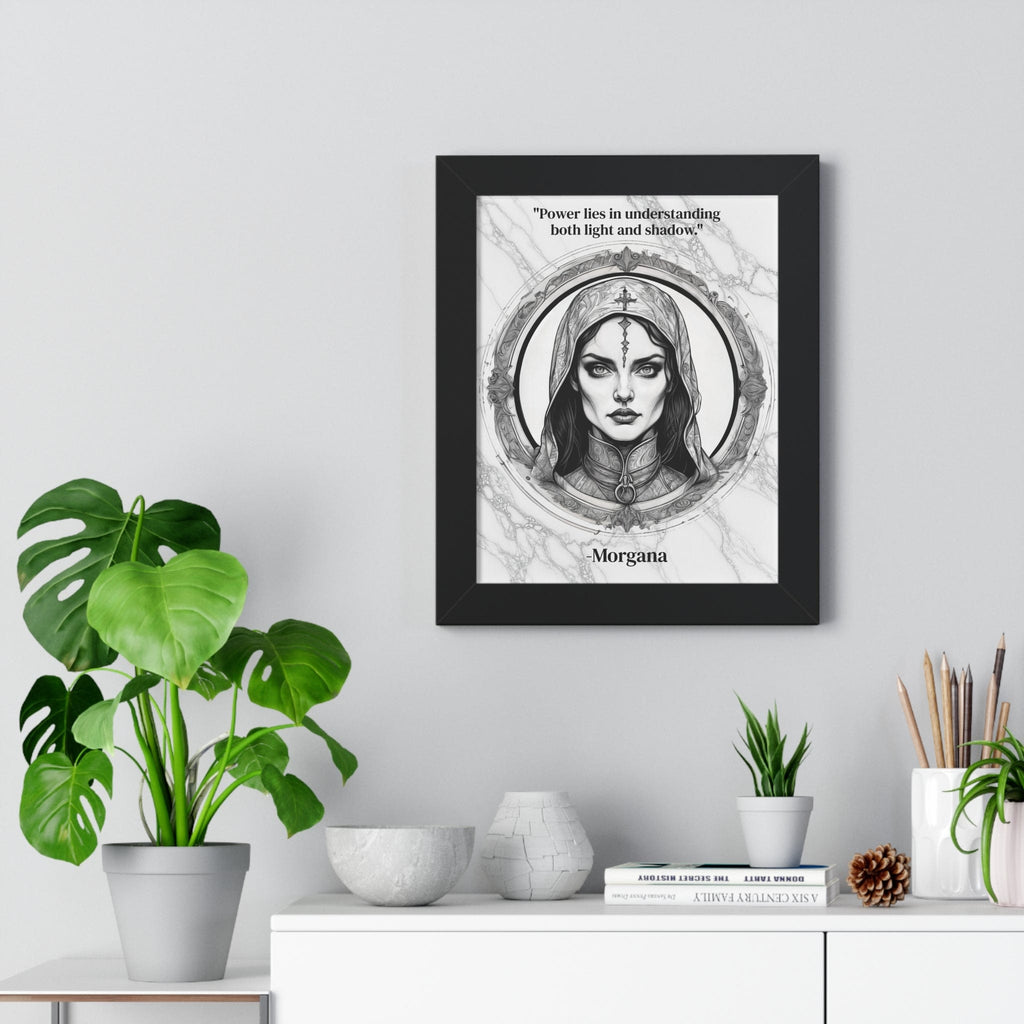 Printify Poster Morgana Fantasy Art Magic Wizard Framed Wall Art Inspirational Quote for Mystical Decor - Unique Gift for Artistic Home Lovers Fans