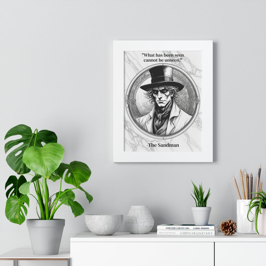 Printify Poster The Sandman Inspirational Quote Fantasy Decor Framed Wall Art for Home Office Gift - Ideal Dreamscape Quote Print for Mythology Enthusiasts