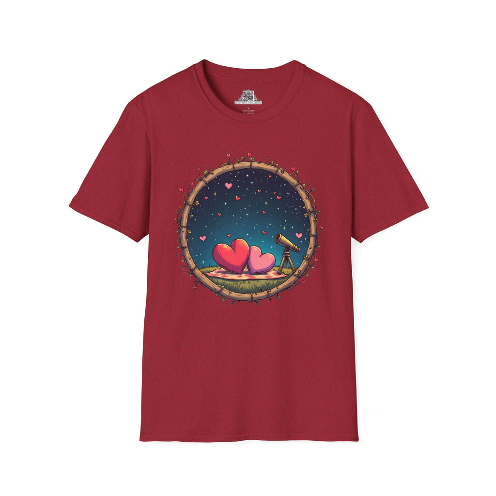 Printify T-Shirt S / Antique Cherry Red Astrological Love - Love & Fun T-Shirt