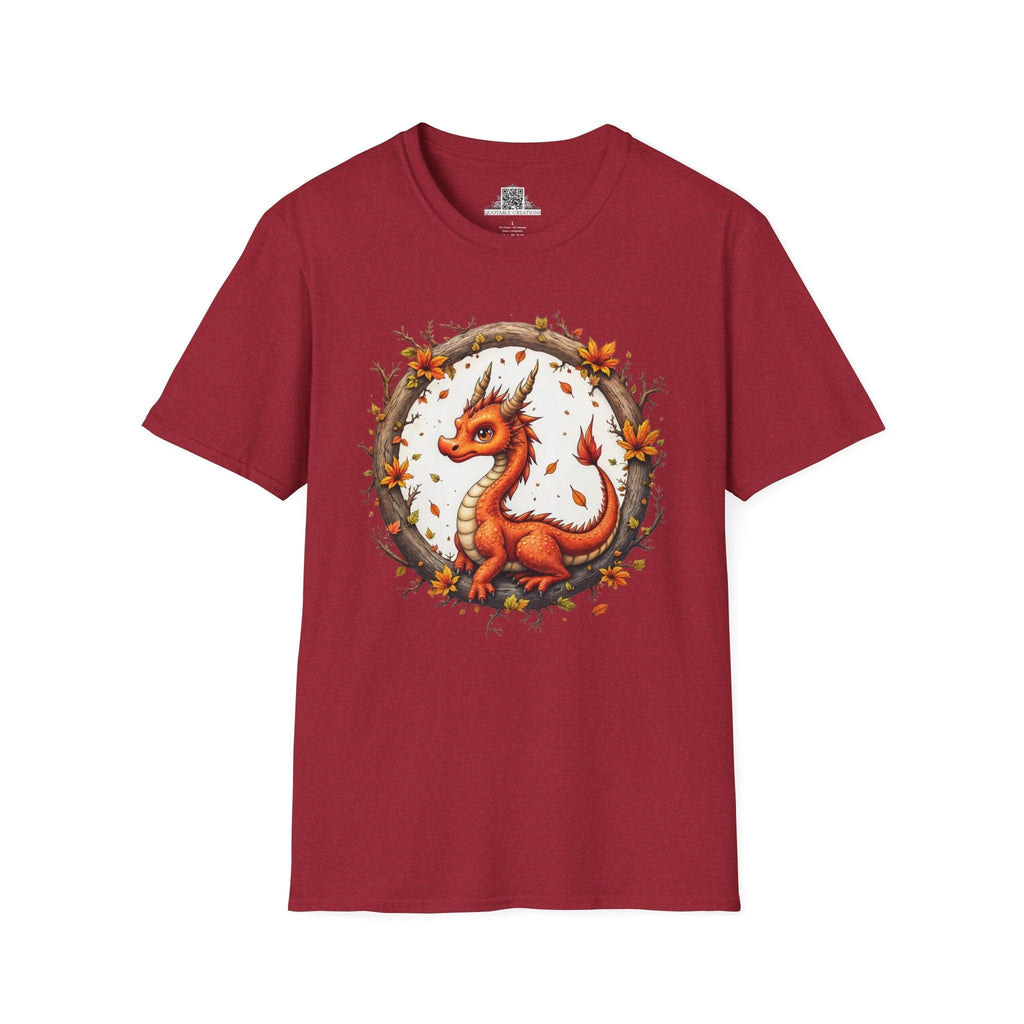 Printify T-Shirt S / Antique Cherry Red Autumnfire  - Dragons & Magic T-Shirt