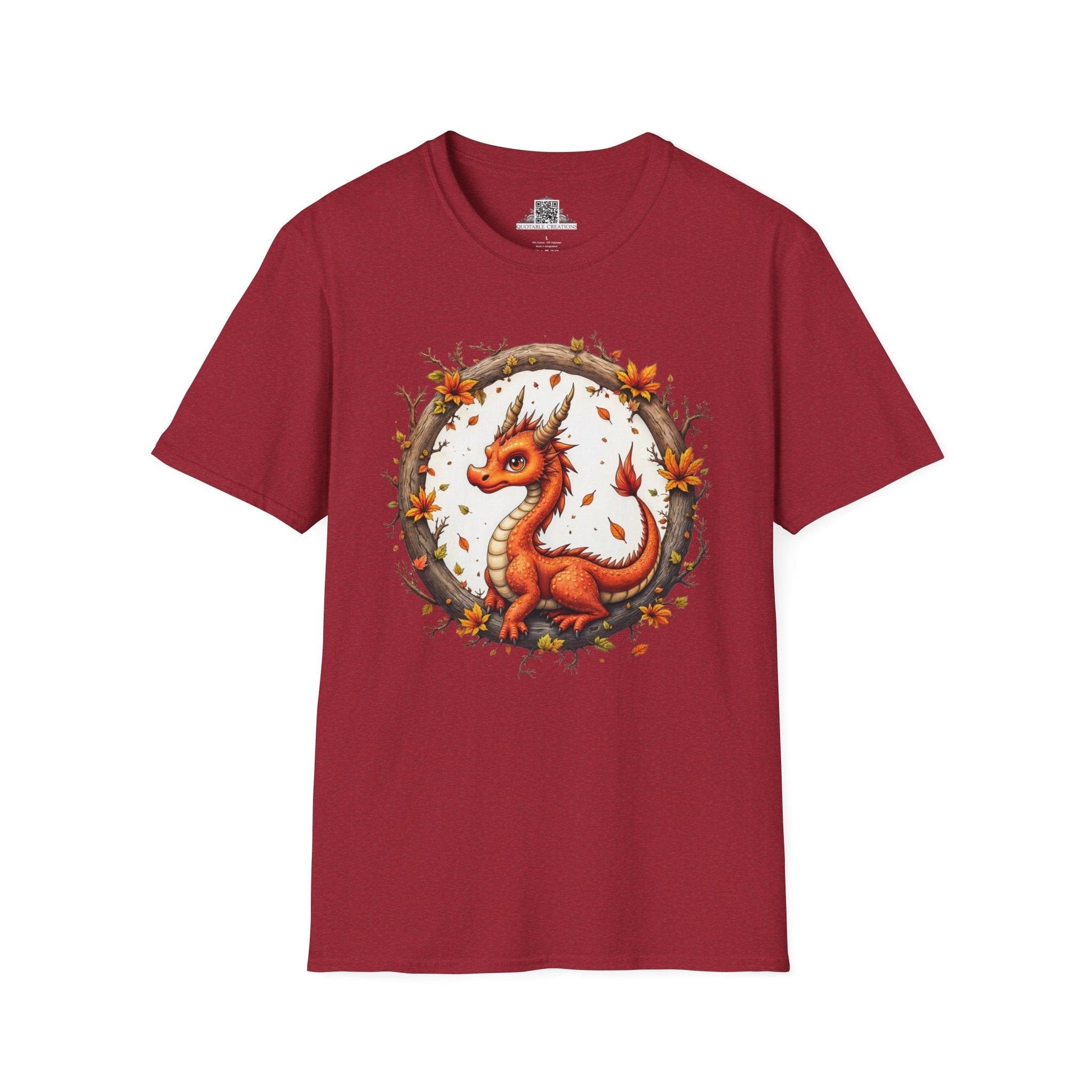 Printify T-Shirt S / Antique Cherry Red Autumnfire  - Dragons & Magic T-Shirt