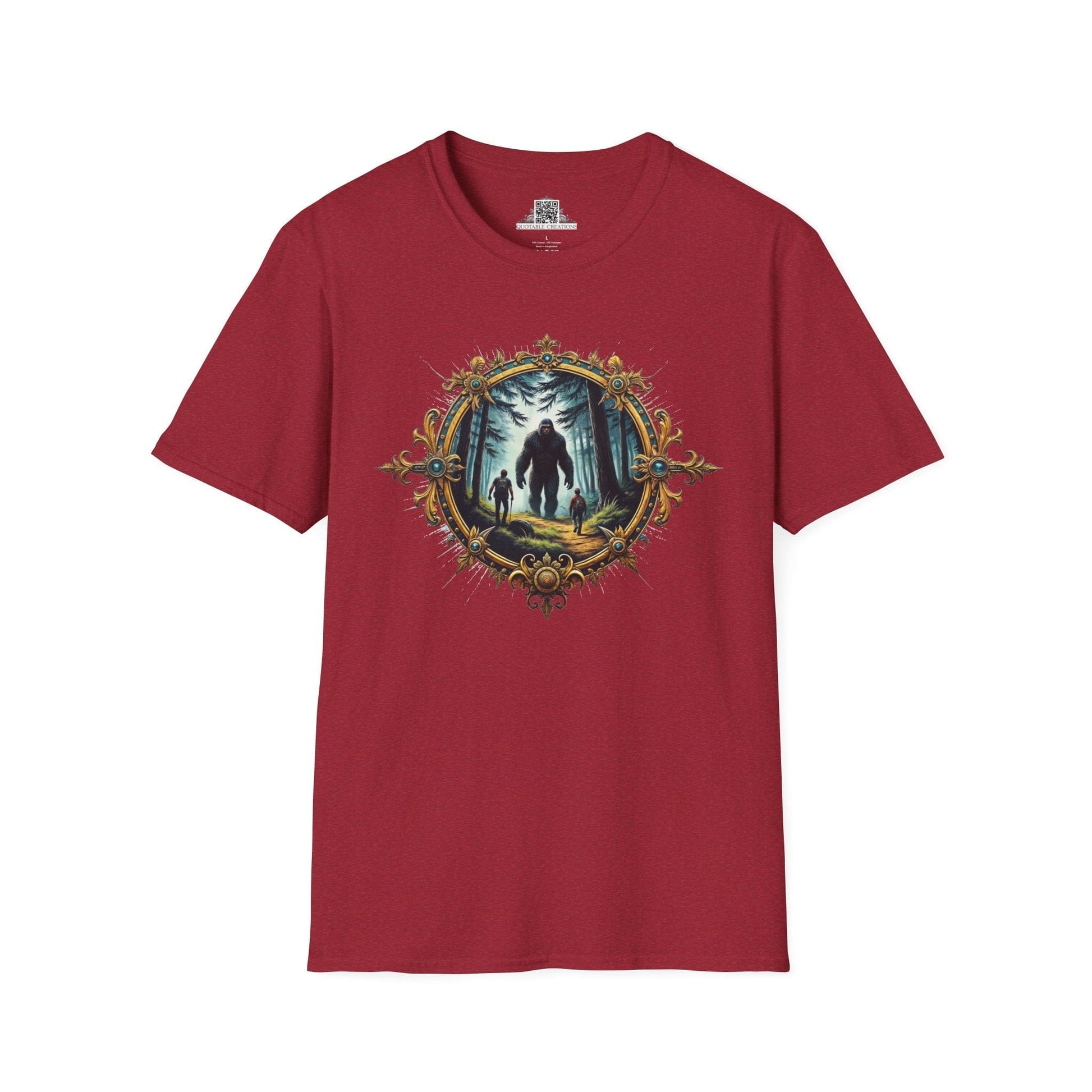 Printify T-Shirt S / Antique Cherry Red Bigfoot Encounters - Bigfoot & Legends T-Shirt