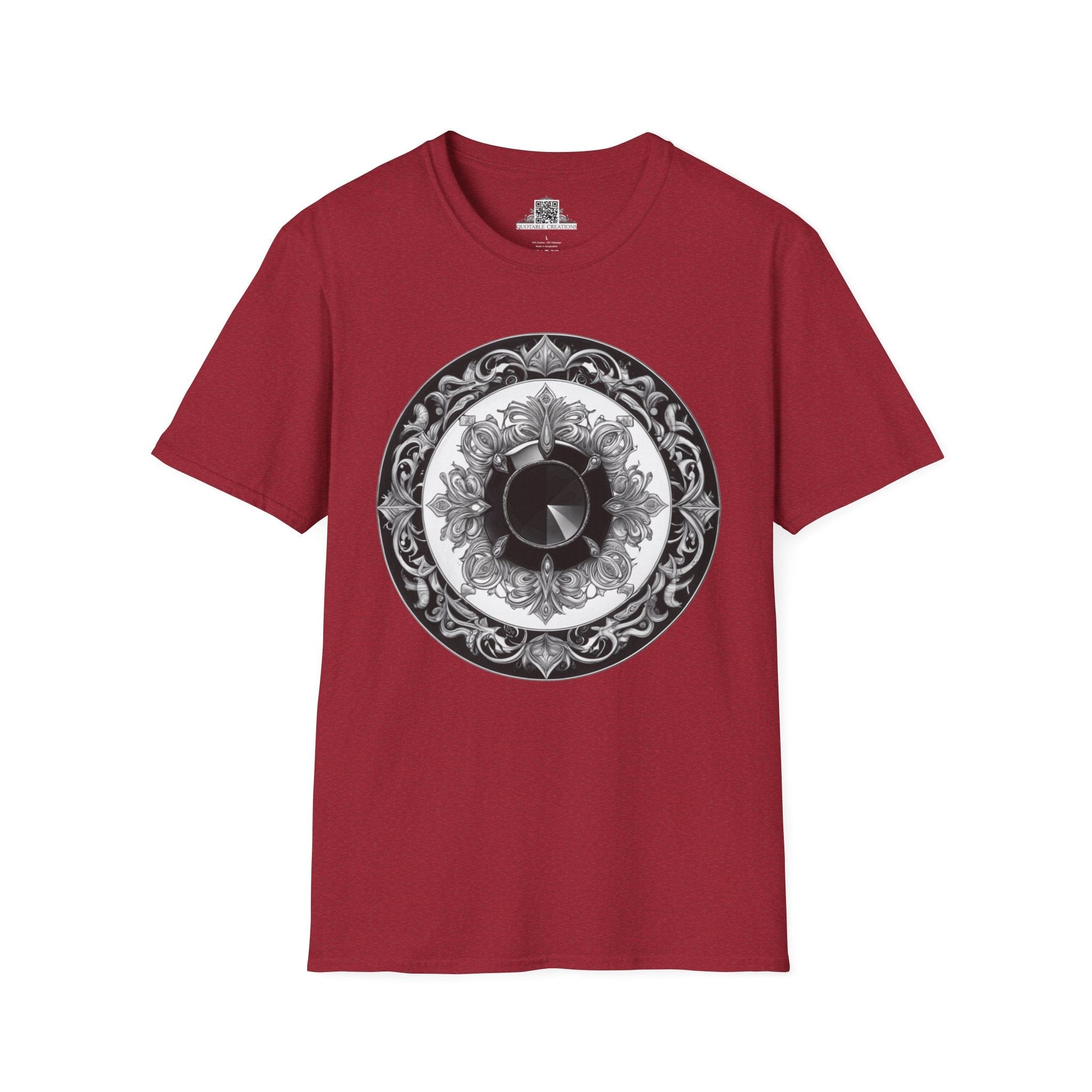 Printify T-Shirt S / Antique Cherry Red Black Tourmaline - Crystals & Gemstones T-Shirt