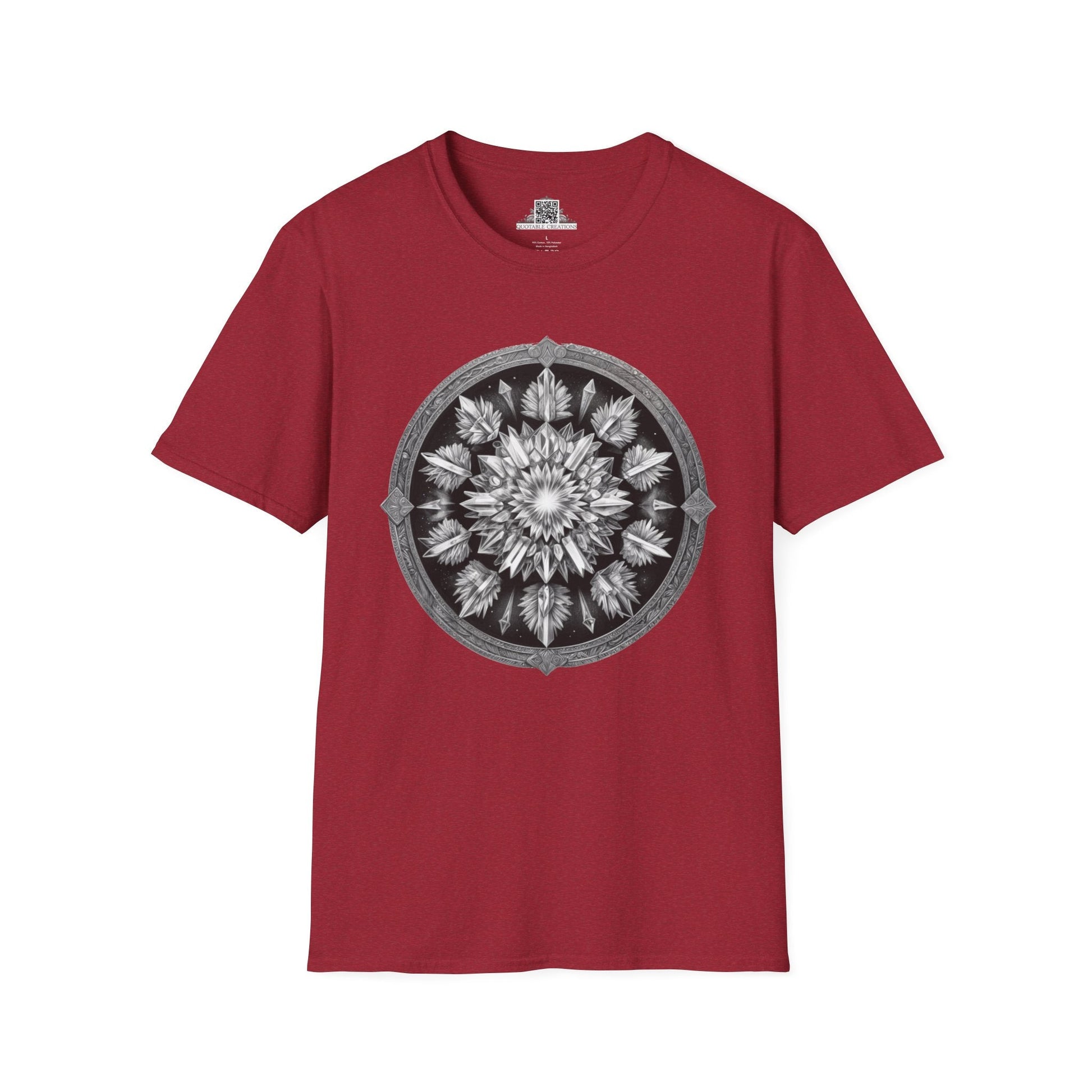 Printify T-Shirt S / Antique Cherry Red Clear Quartz - Crystals & Gemstones T-Shirt
