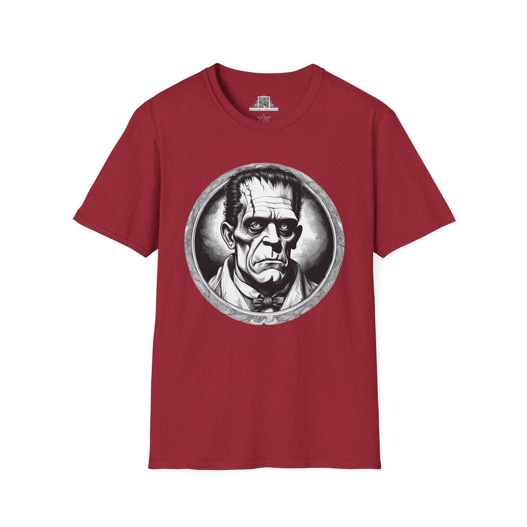 Printify T-Shirt S / Antique Cherry Red Frankenstein Mysteries & Monsters T-Shirt