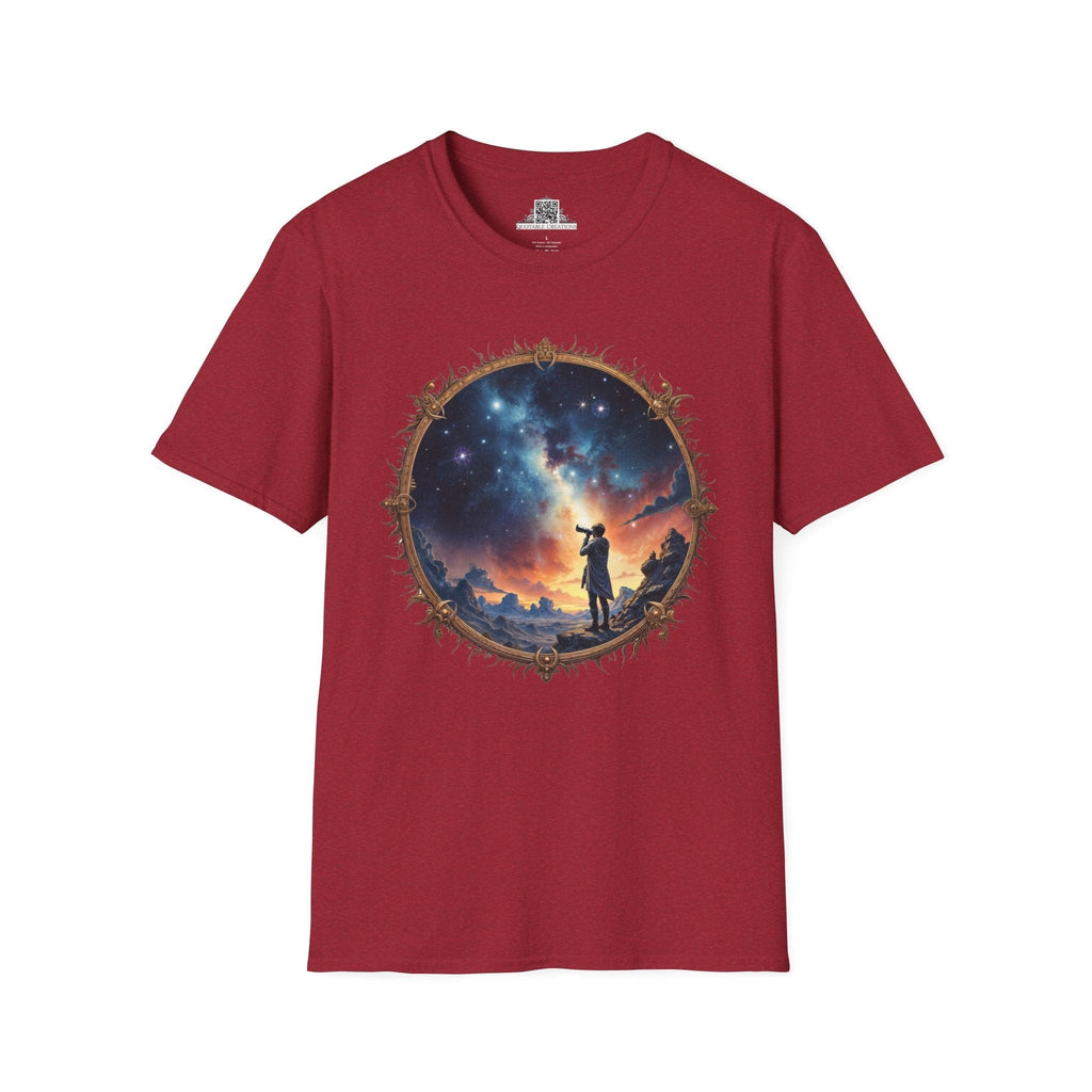 Printify T-Shirt S / Antique Cherry Red I Choose to Believe UFO & Cosmic - T-Shirt