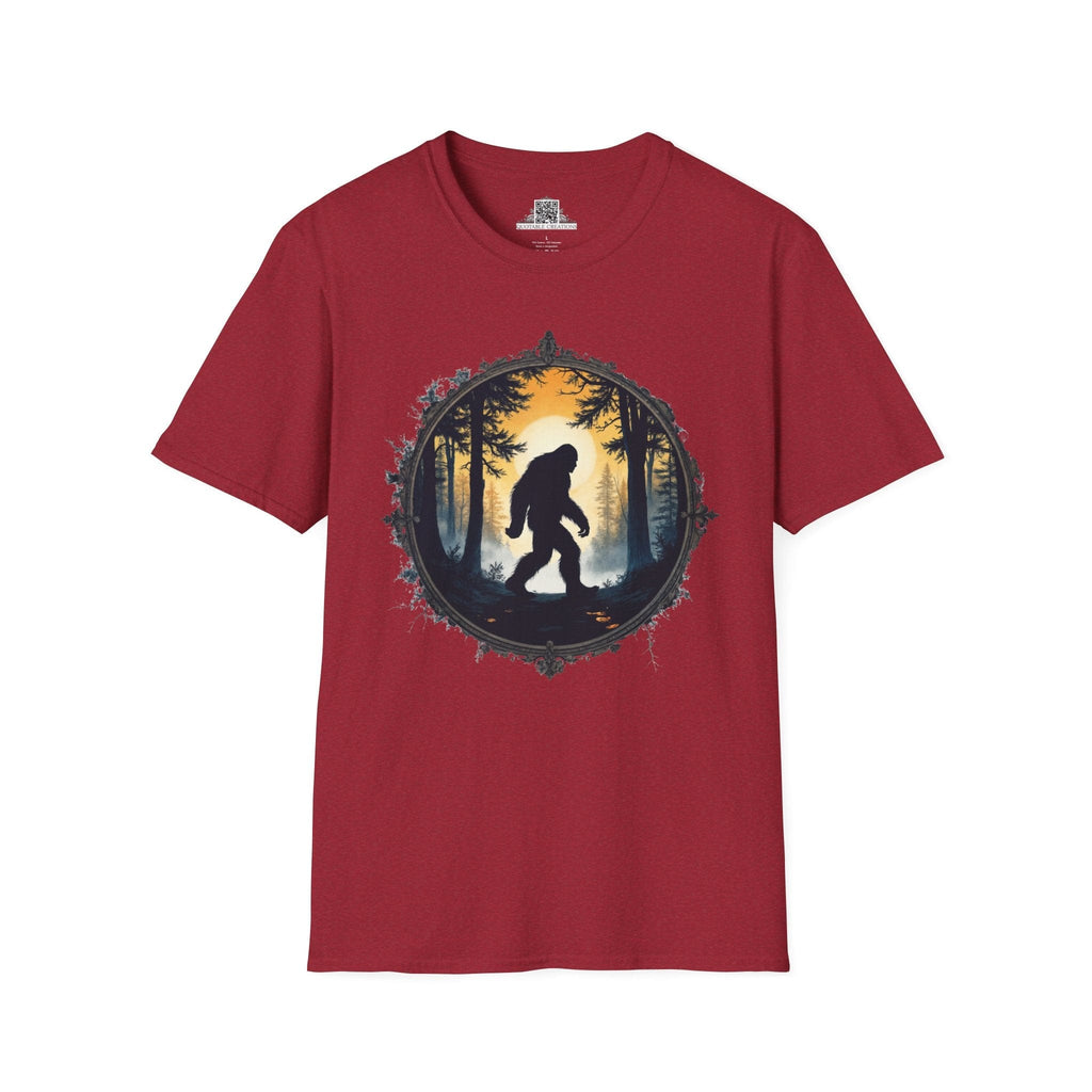 Printify T-Shirt S / Antique Cherry Red In Search of Sasquatch - Bigfoot & Legends T-Shirt