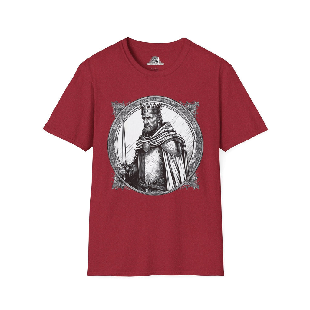 Printify T-Shirt S / Antique Cherry Red King Arthur Heroes & Quests - T-Shirt