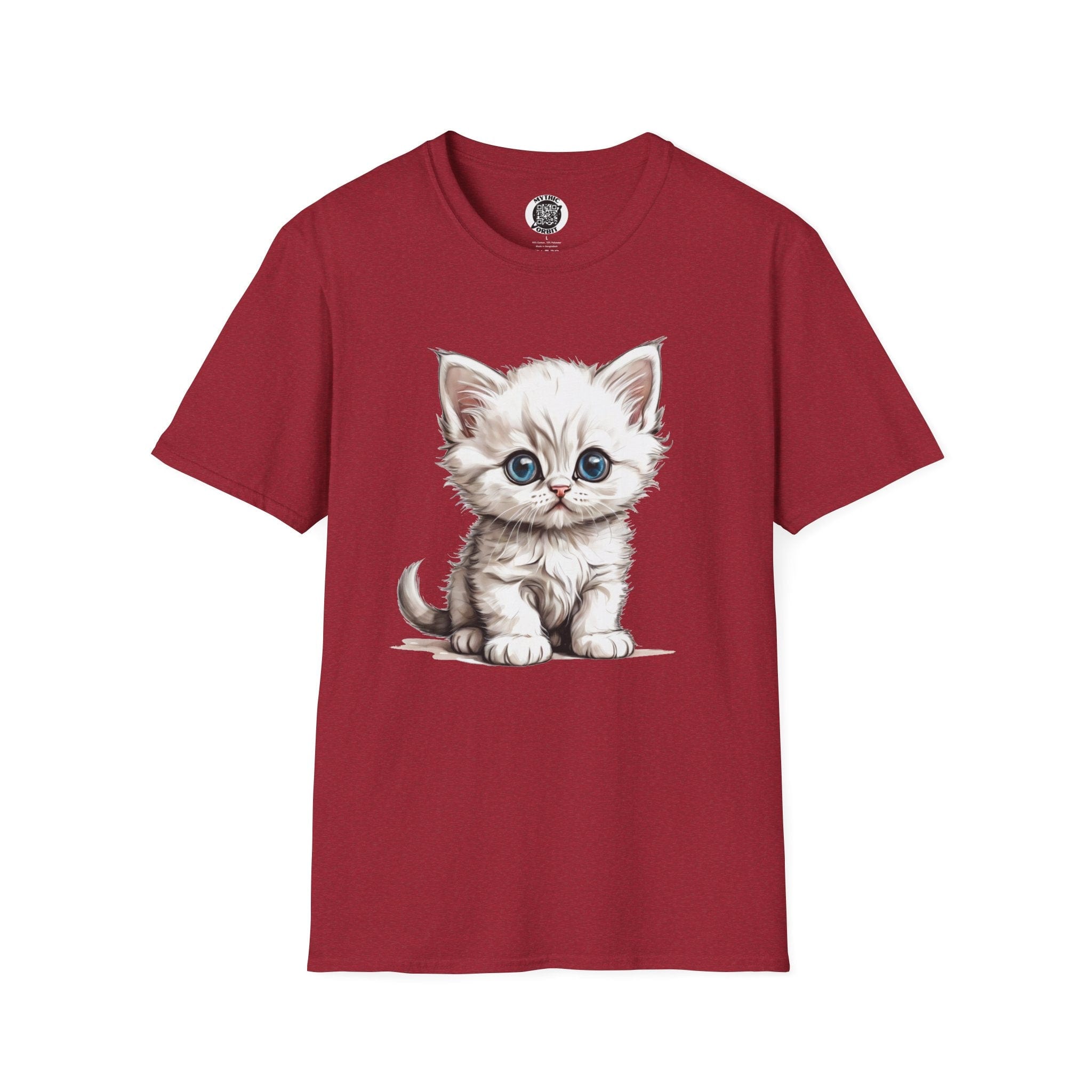 Printify T-Shirt S / Antique Cherry Red Kitten Baby - Hyper Cute T-Shirt