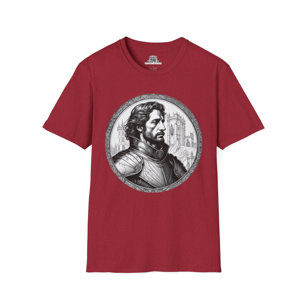 Printify T-Shirt S / Antique Cherry Red Lancelot - Heroes & Quests T-Shirt