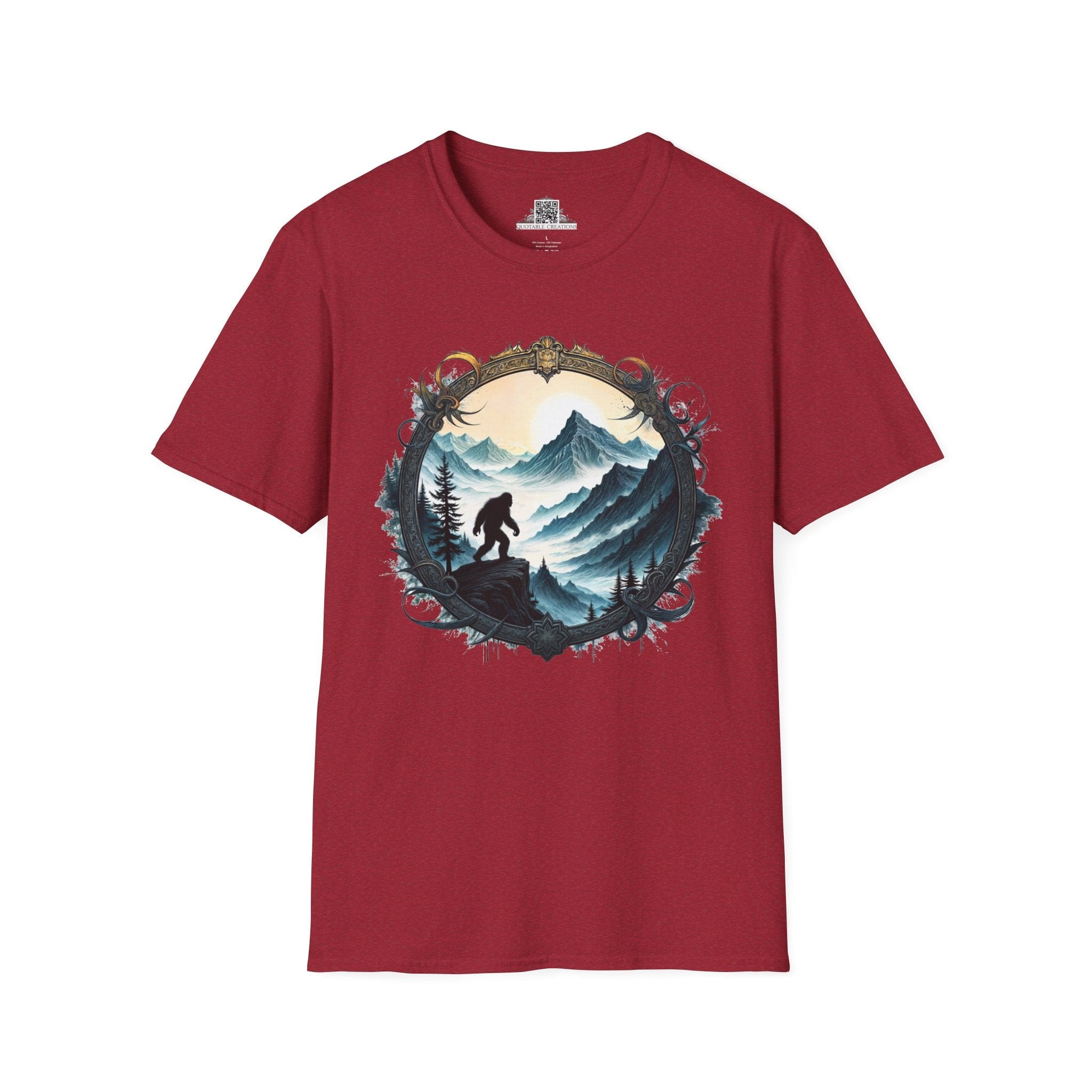 Printify T-Shirt S / Antique Cherry Red Legends of the Wilderness - Bigfoot & Legends T-Shirt
