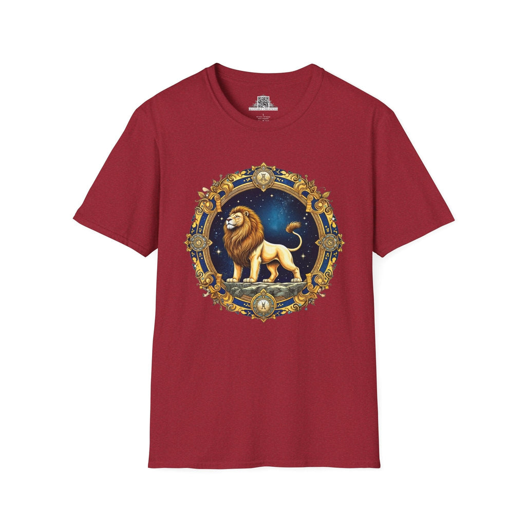 Printify T-Shirt S / Antique Cherry Red Leo - Zodiac & Astrology T-Shirt