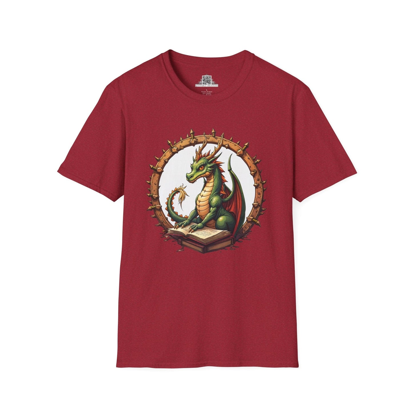 Printify T-Shirt S / Antique Cherry Red Lorekeeper - Dragons & Magic T-Shirt