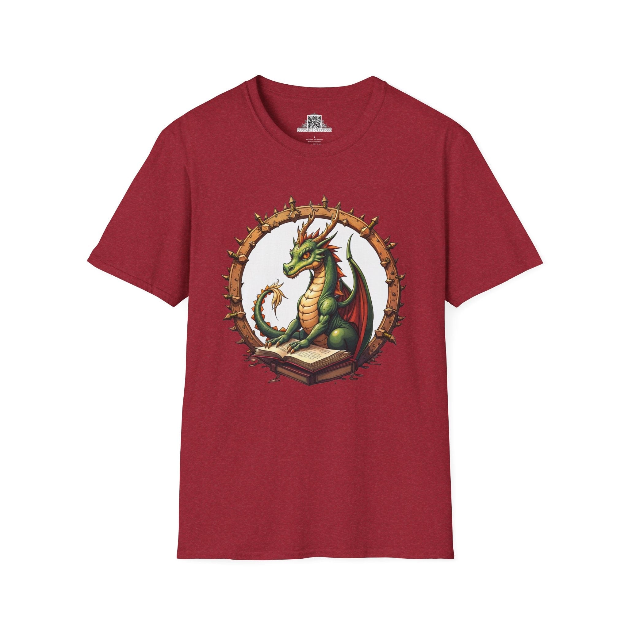 Printify T-Shirt S / Antique Cherry Red Lorekeeper - Dragons & Magic T-Shirt