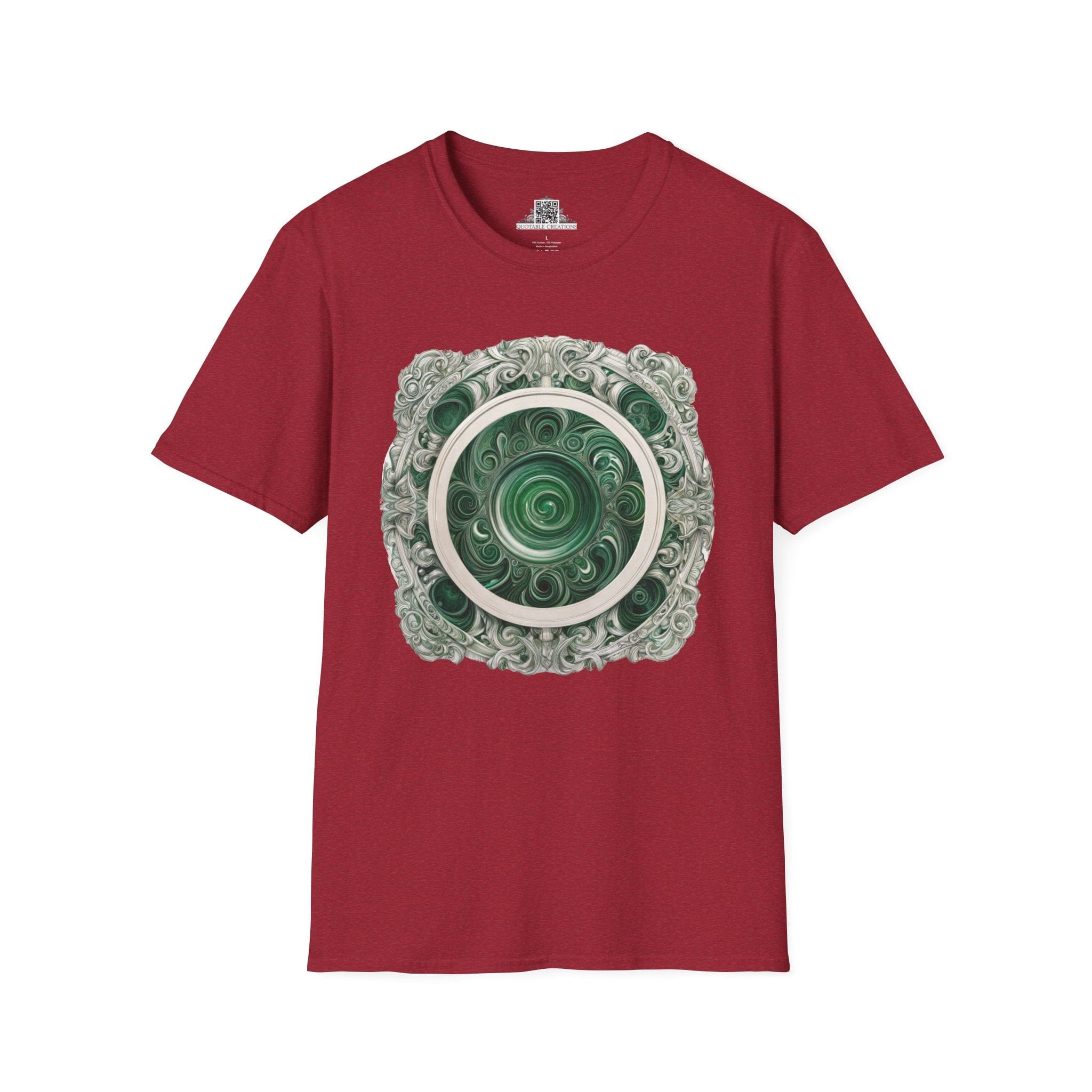Printify T-Shirt S / Antique Cherry Red Malachite - Crystals & Gemstones T-Shirt