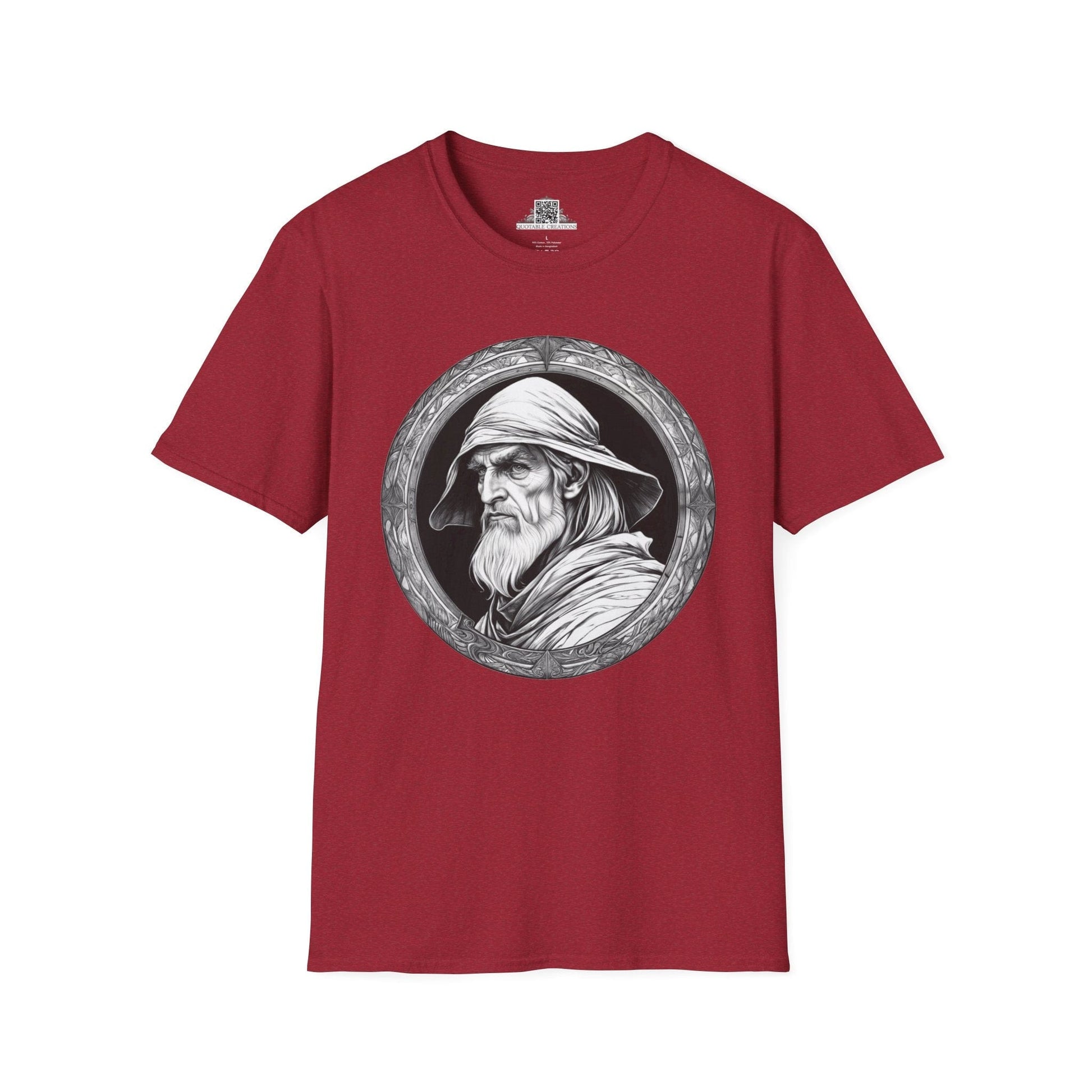 Printify T-Shirt S / Antique Cherry Red Merlin Heroes & Quests - T-Shirt