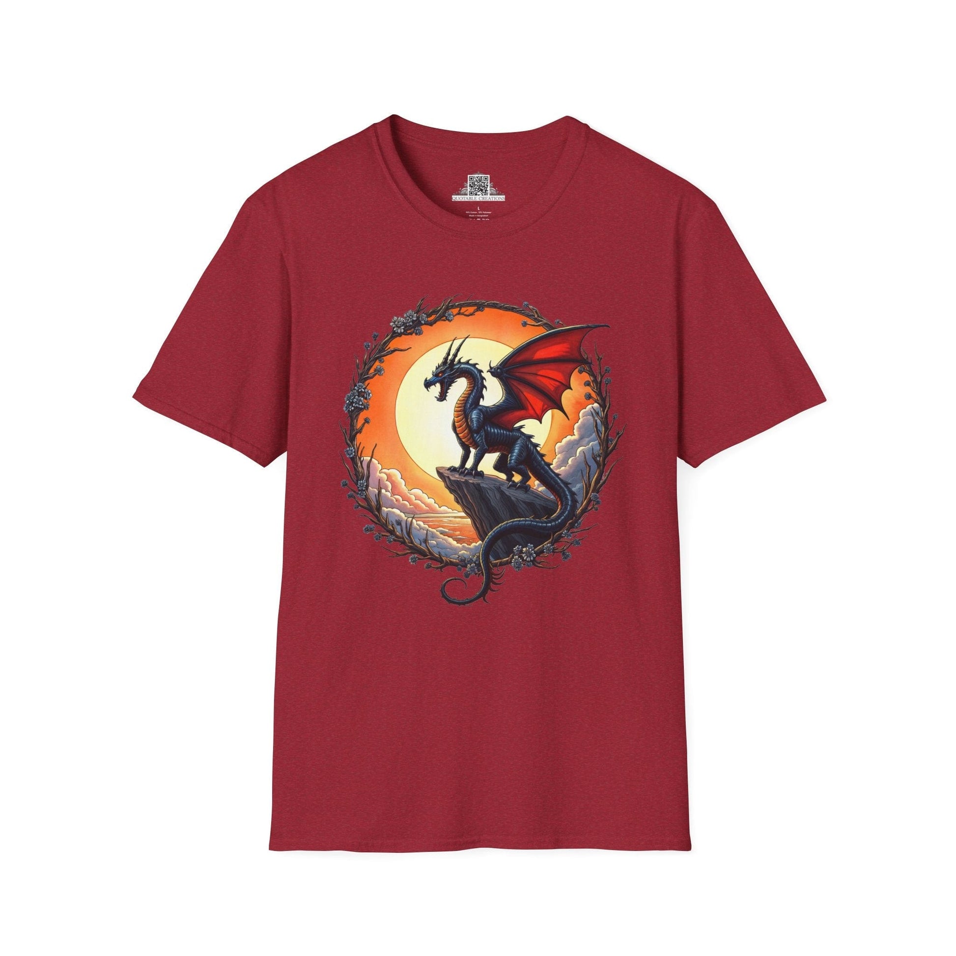 Printify T-Shirt S / Antique Cherry Red Shadowwing - Dragons & Magic T-Shirt