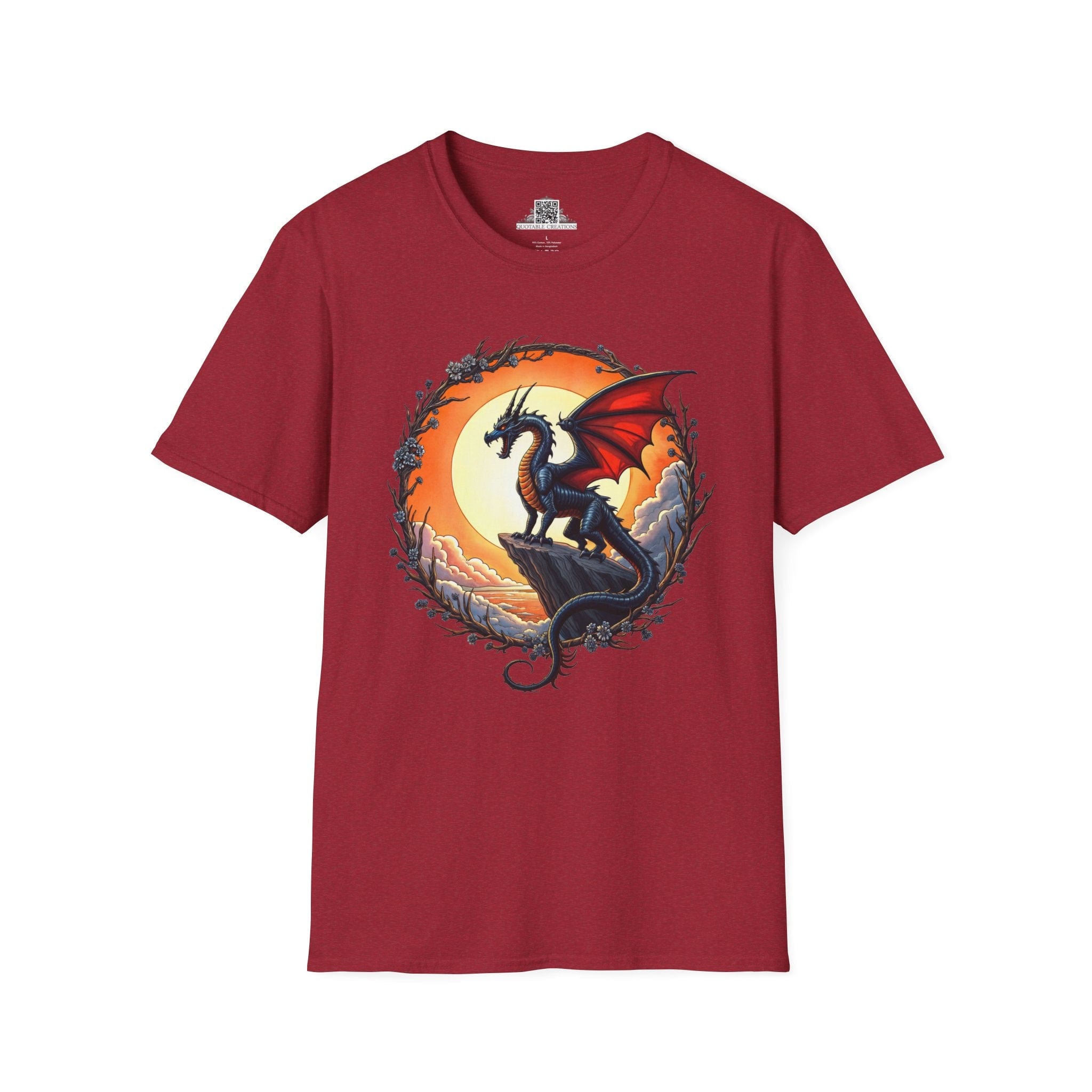 Printify T-Shirt S / Antique Cherry Red Shadowwing - Dragons & Magic T-Shirt