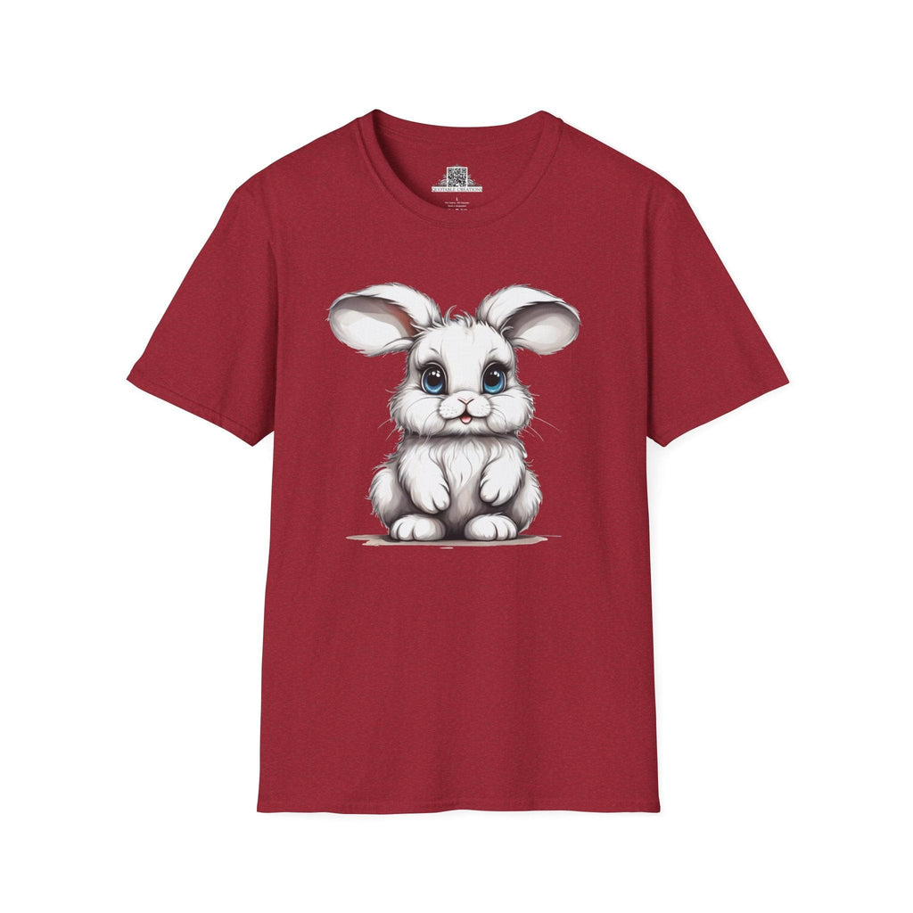 Printify T-Shirt S / Antique Cherry Red T-Shirt - Baby Bunny - Hyper Cute