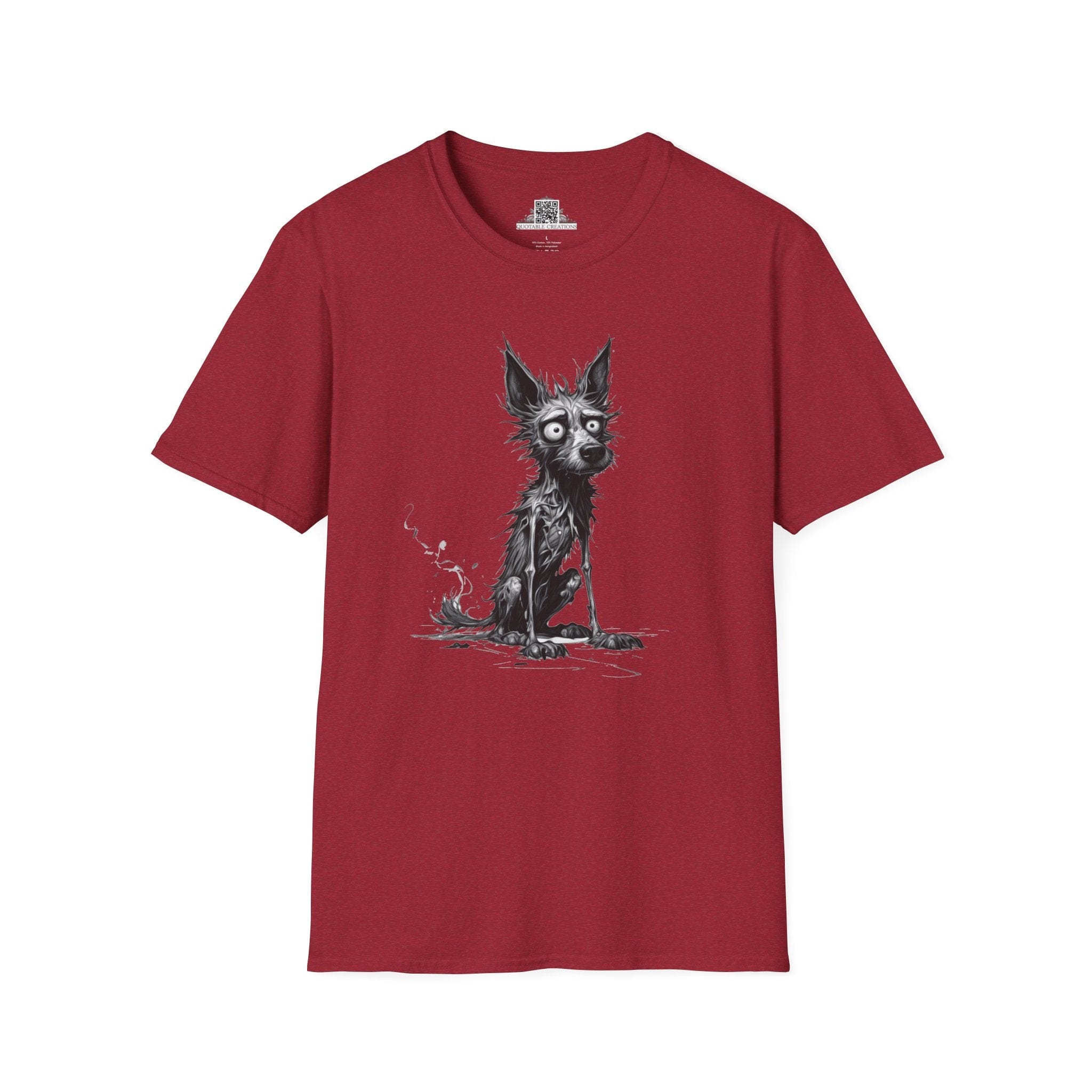 Printify T-Shirt S / Antique Cherry Red T-Shirt - I'm Fine Dog - Everything's Fine