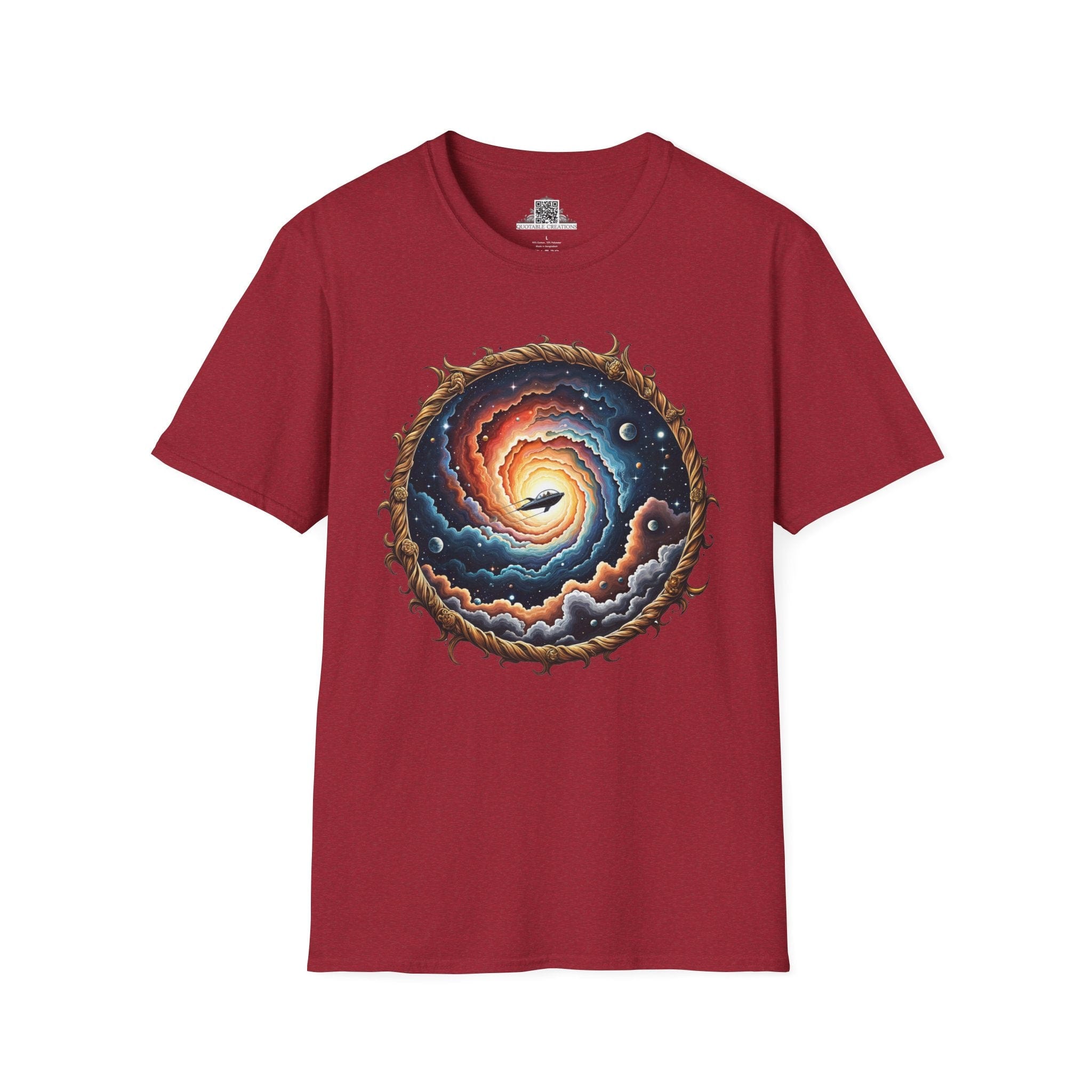 Printify T-Shirt S / Antique Cherry Red The Answers Are Up There UFO & Cosmic - T-Shirt