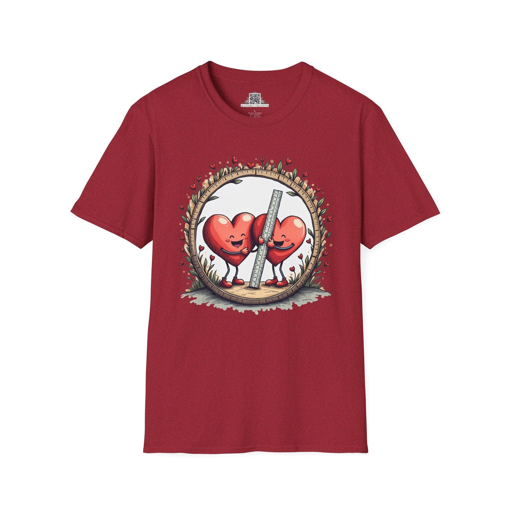 Printify T-Shirt S / Antique Cherry Red The Sum of Our Hearts - Love & Fun T-Shirt
