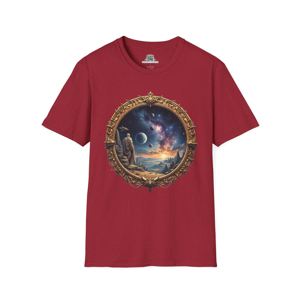 Printify T-Shirt S / Antique Cherry Red They Exist UFO & Cosmic - T-Shirt
