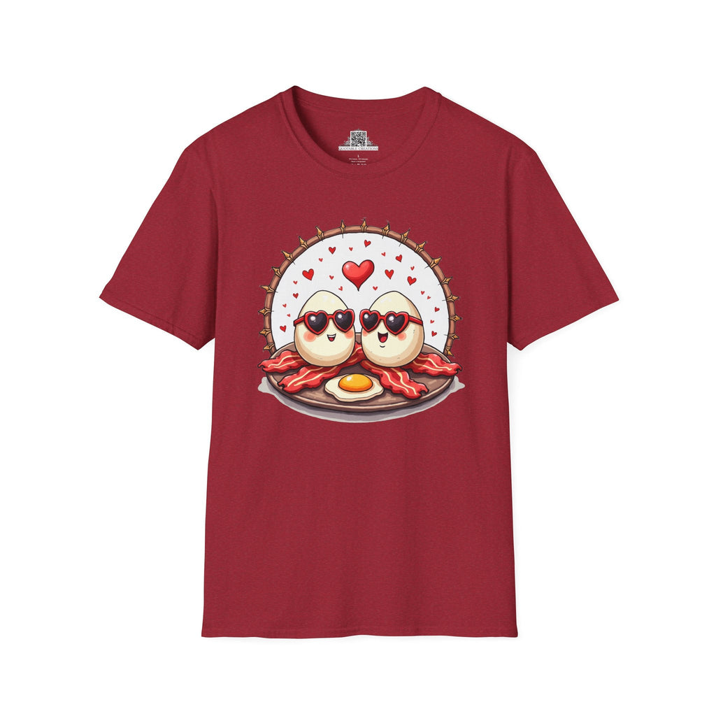 Printify T-Shirt S / Antique Cherry Red Unbeatable Love Eggs - Love & Fun T-Shirt