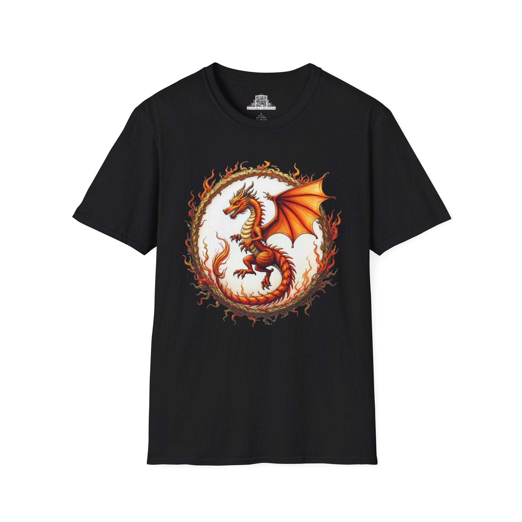 Printify T-Shirt S / Black Blazewing - Dragons & Magic T-Shirt