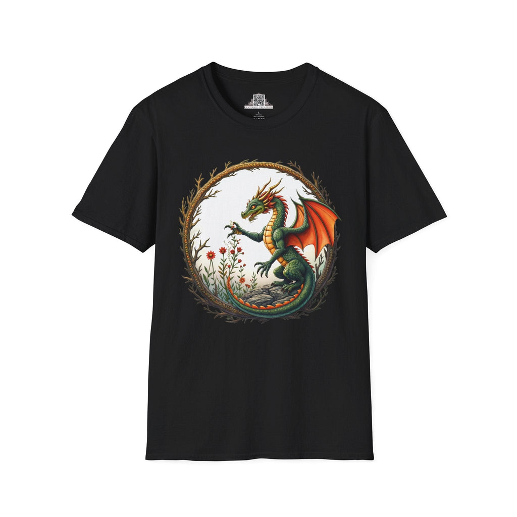 Printify T-Shirt S / Black Blossomwing - Dragons & Magic T-Shirt