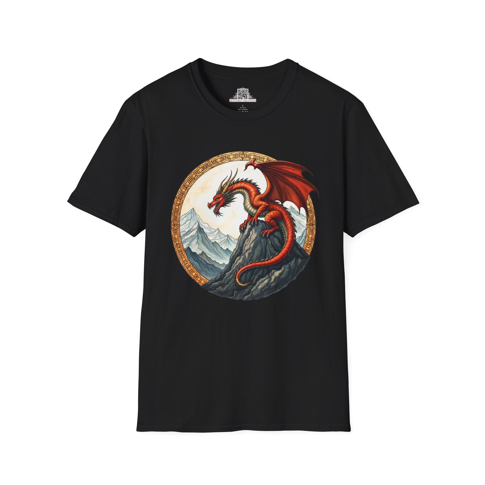 Printify T-Shirt S / Black Frostfire - Dragons & Magic T-Shirt