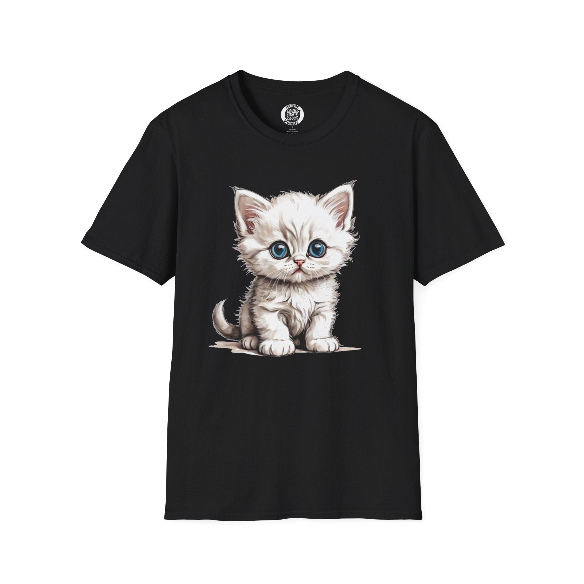 Printify T-Shirt S / Black Kitten Baby - Hyper Cute T-Shirt