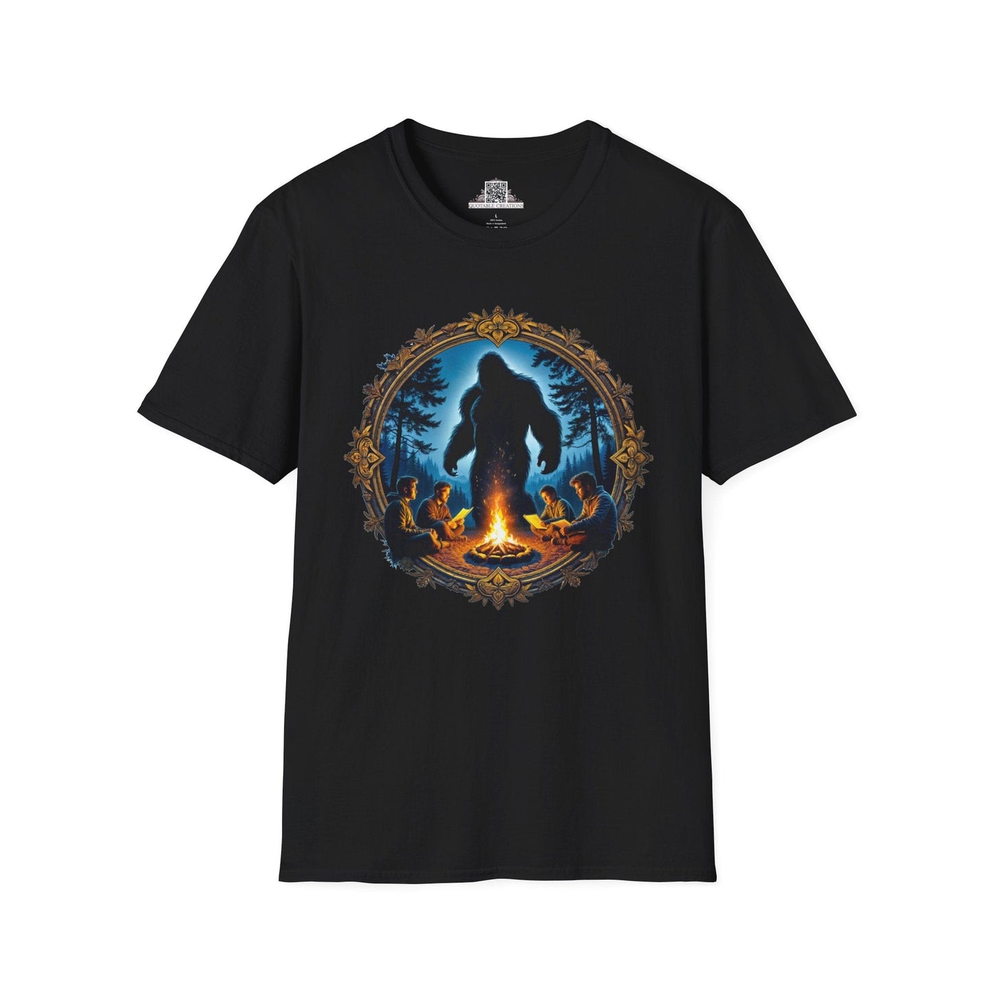 Printify T-Shirt S / Black Legends Never Sleep - Bigfoot & Legends T-Shirt