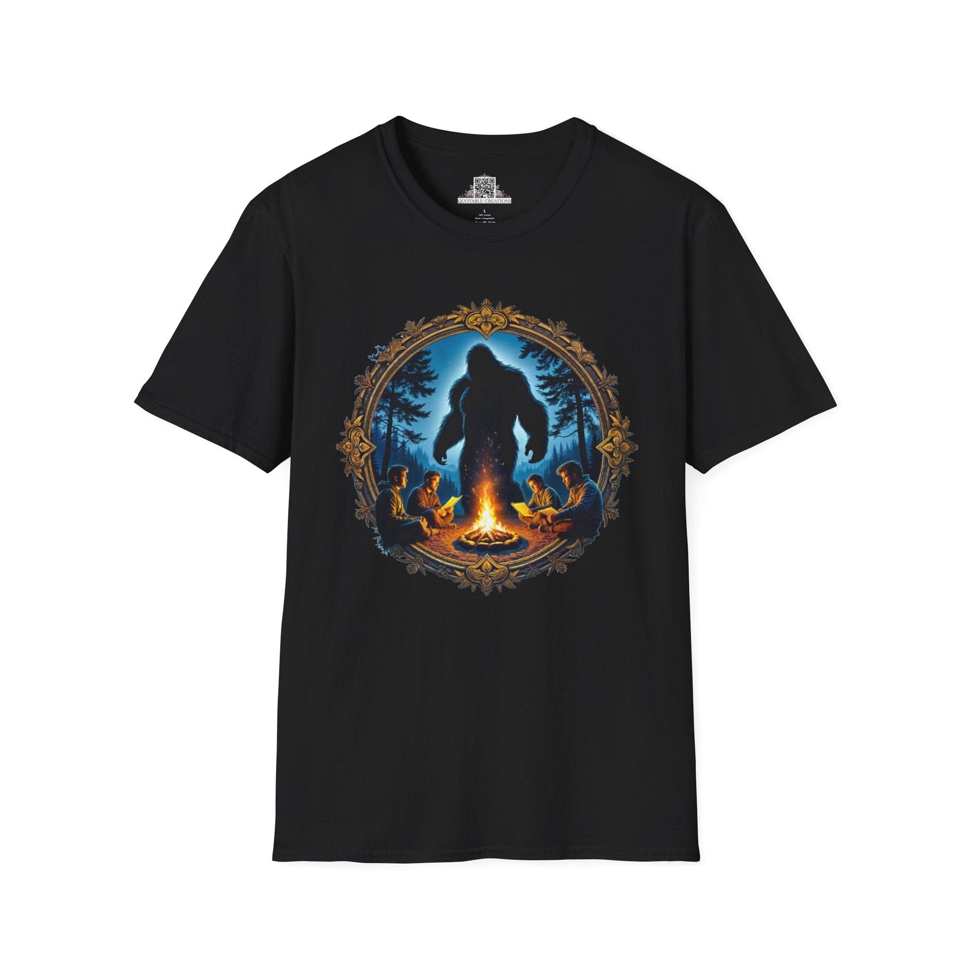 Printify T-Shirt S / Black Legends Never Sleep - Bigfoot & Legends T-Shirt
