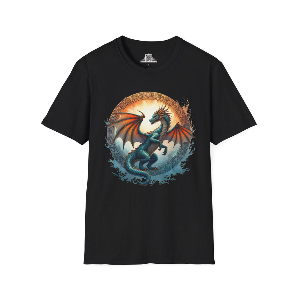 Printify T-Shirt S / Black Skyfire - Dragons & Magic T-Shirt