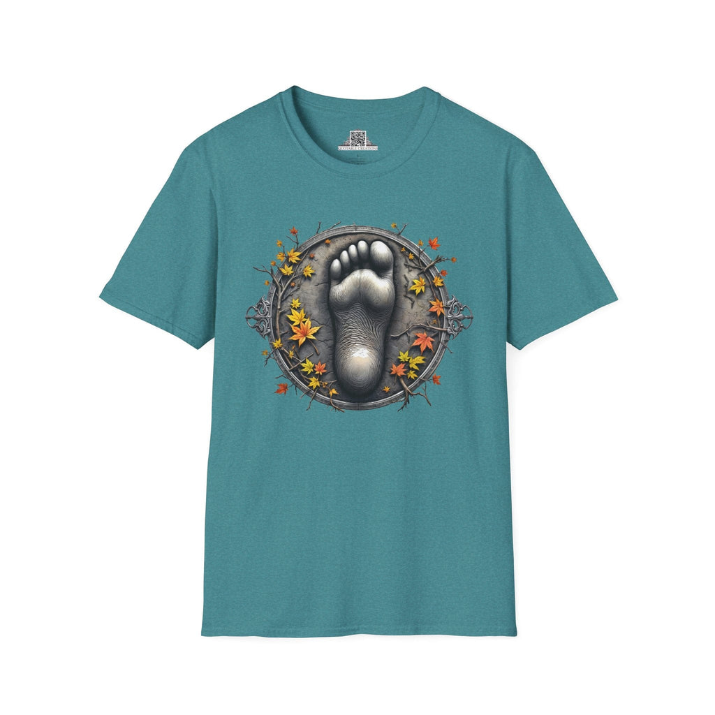 Printify T-Shirt S / Heather Galapagos Blue Bigfoot Lives - Bigfoot & Legends T-Shirt