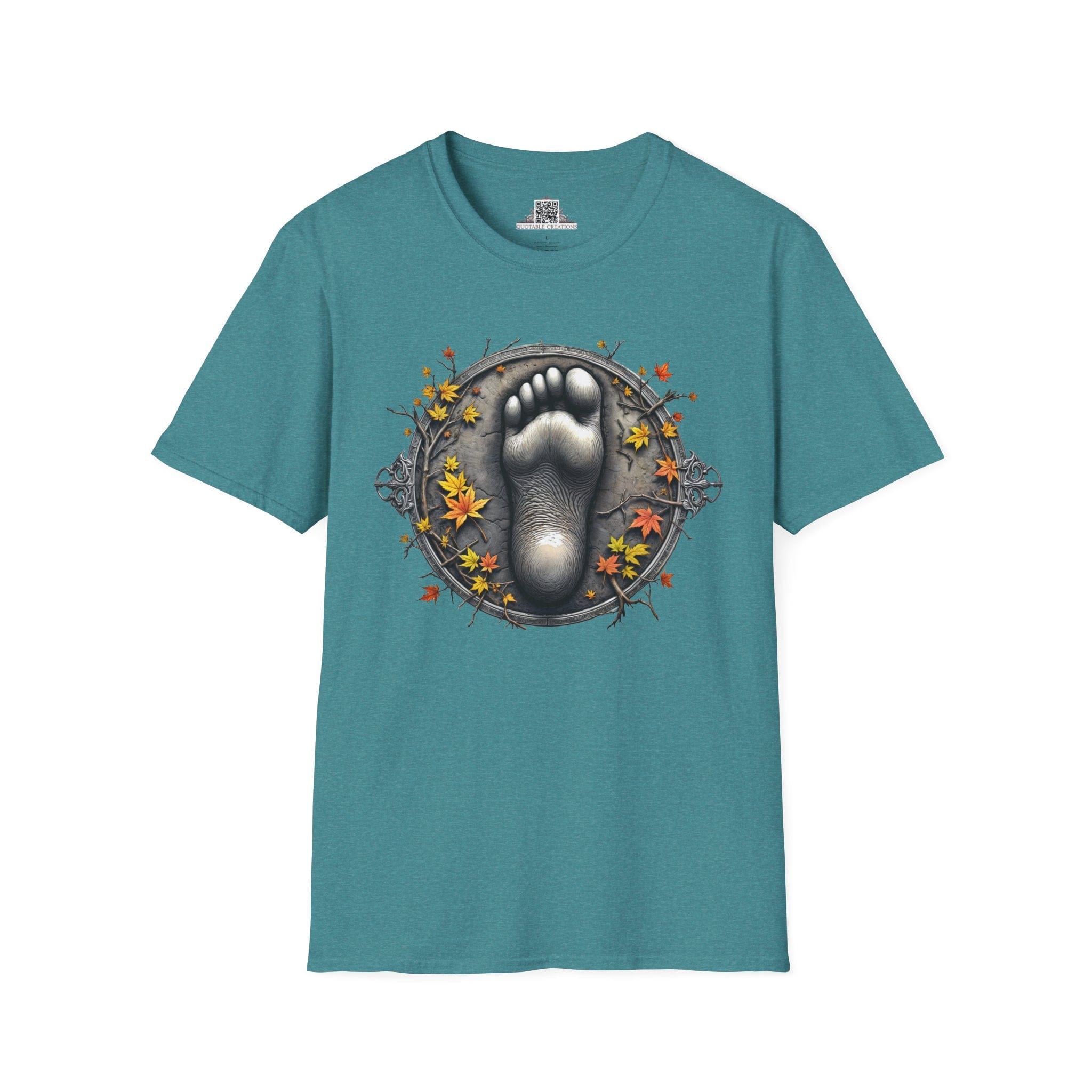 Printify T-Shirt S / Heather Galapagos Blue Bigfoot Lives - Bigfoot & Legends T-Shirt