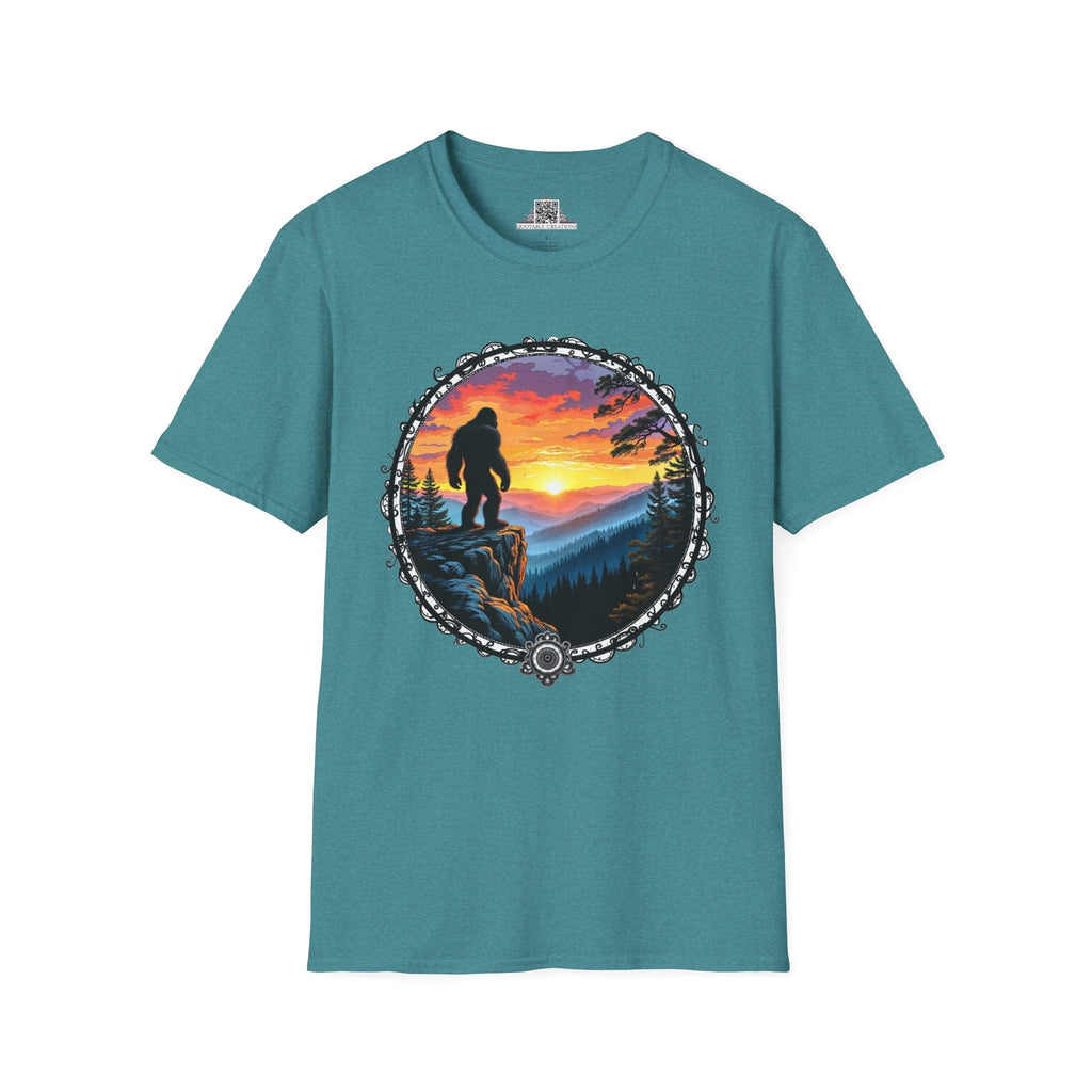Printify T-Shirt S / Heather Galapagos Blue Capture the Legend - Bigfoot & Legends T-Shirt
