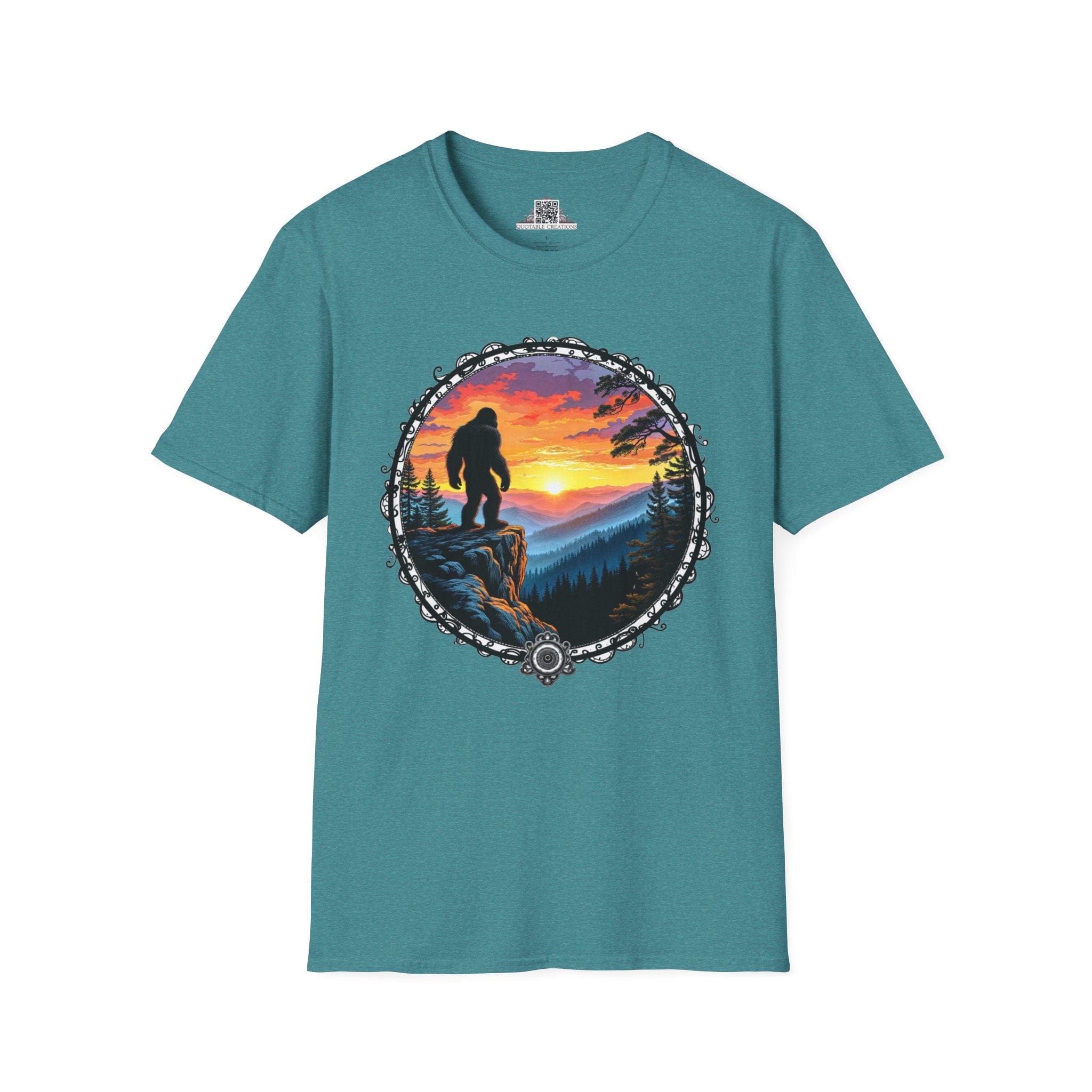 Printify T-Shirt S / Heather Galapagos Blue Capture the Legend - Bigfoot & Legends T-Shirt