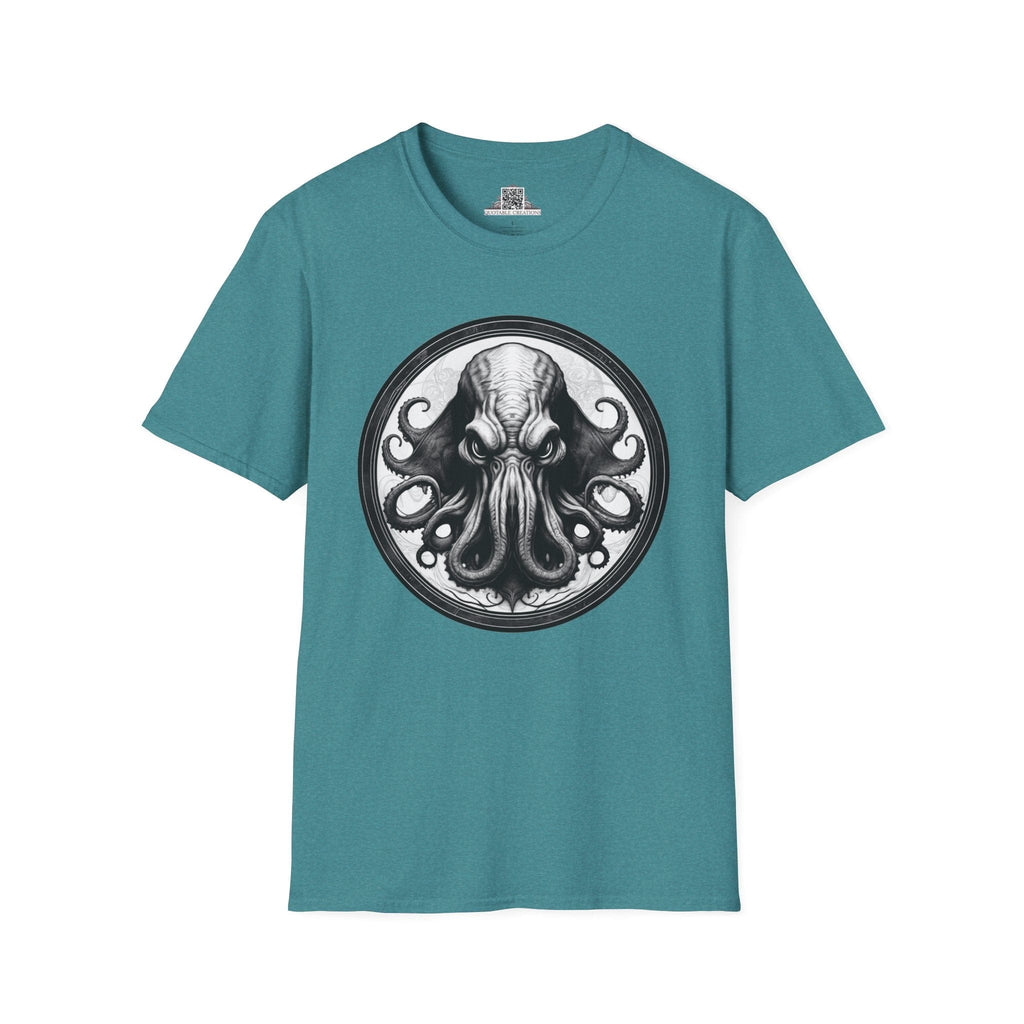 Printify T-Shirt S / Heather Galapagos Blue Cthulhu Heroes & Quests - T-Shirt