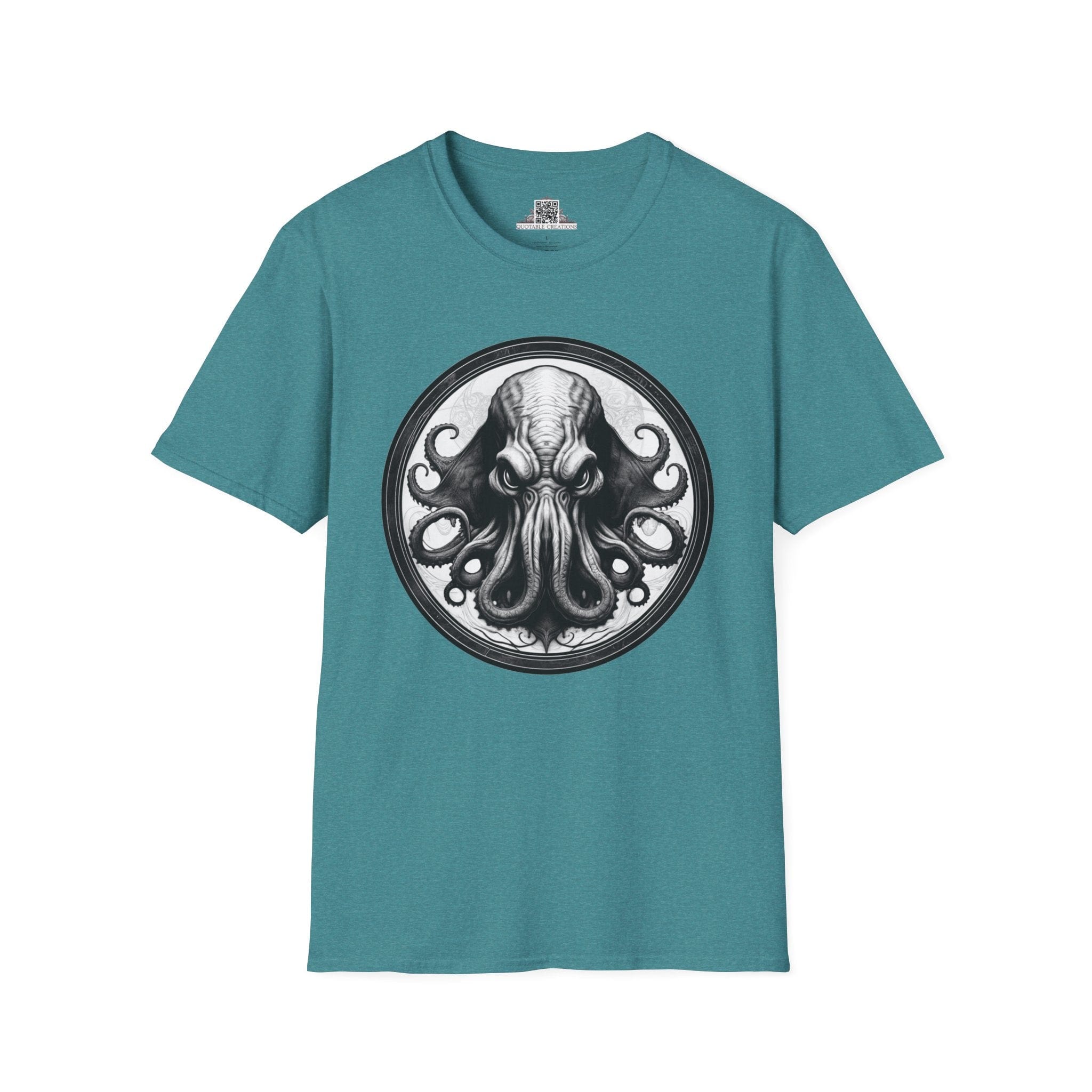 Printify T-Shirt S / Heather Galapagos Blue Cthulhu Heroes & Quests - T-Shirt